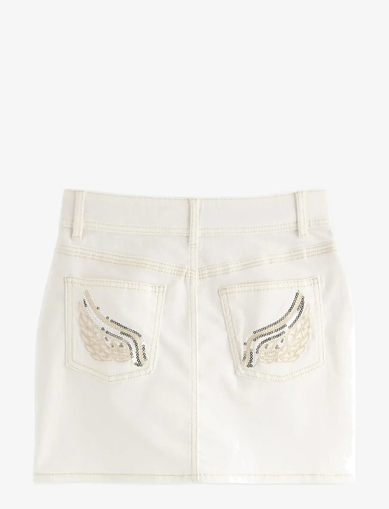 Lindex - White denim skirt - denimnederdele - off white - 2
