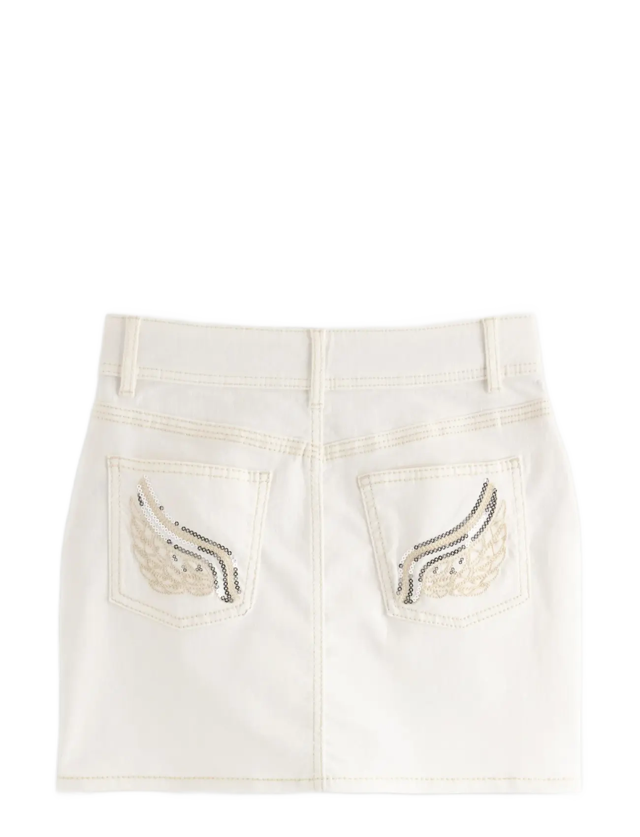 Lindex - White denim skirt - jeansröcke - off white - 2