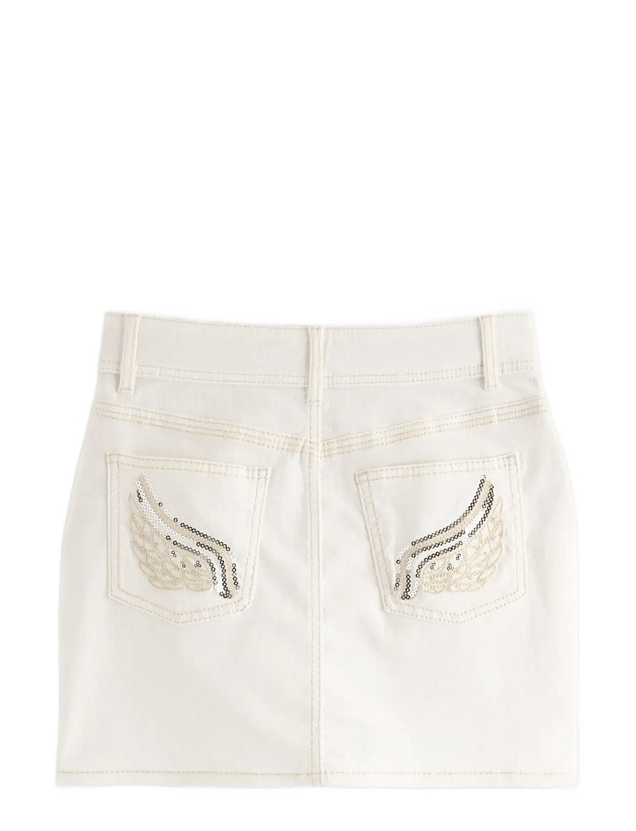 Lindex - White denim skirt - jeansröcke - off white - 2