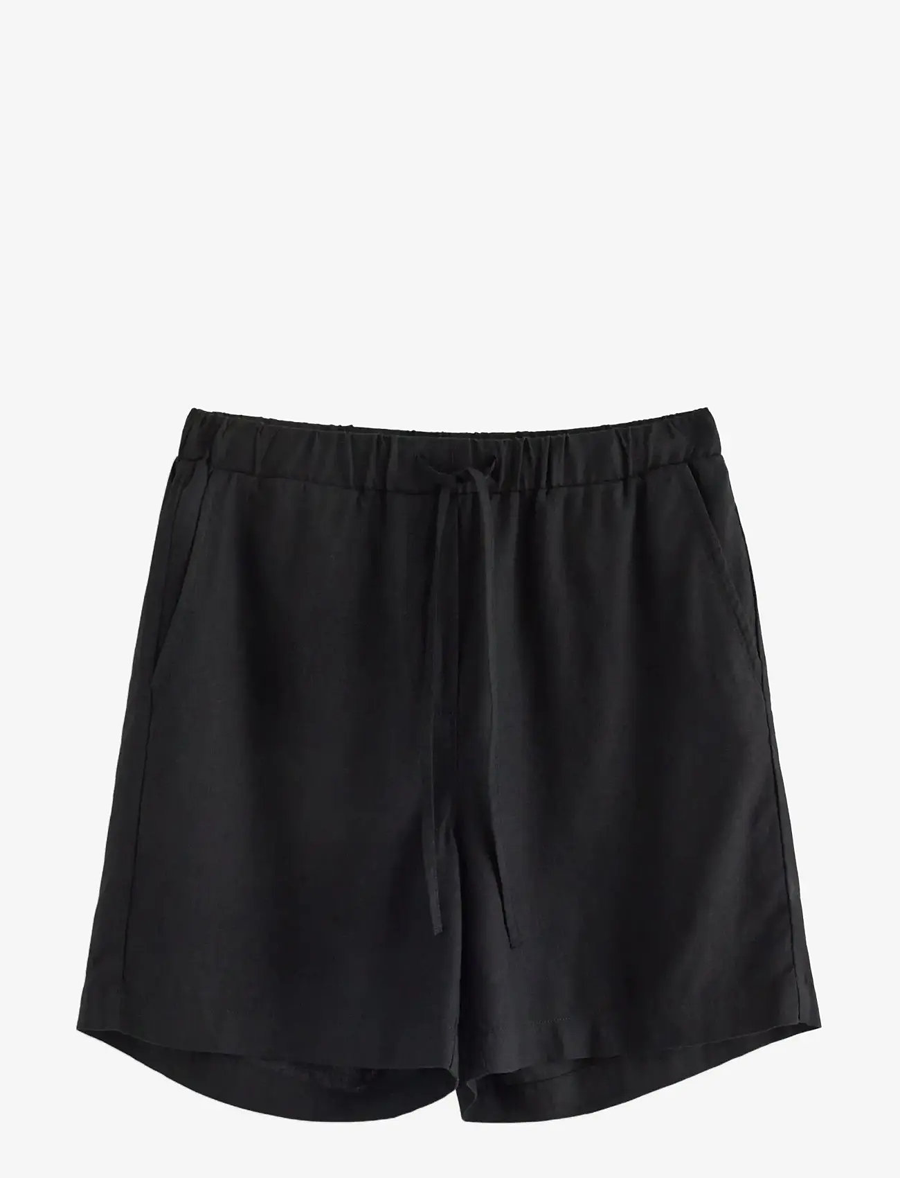 Lindex - Shorts in linen blend - linased lühikesed püksid - black - 1