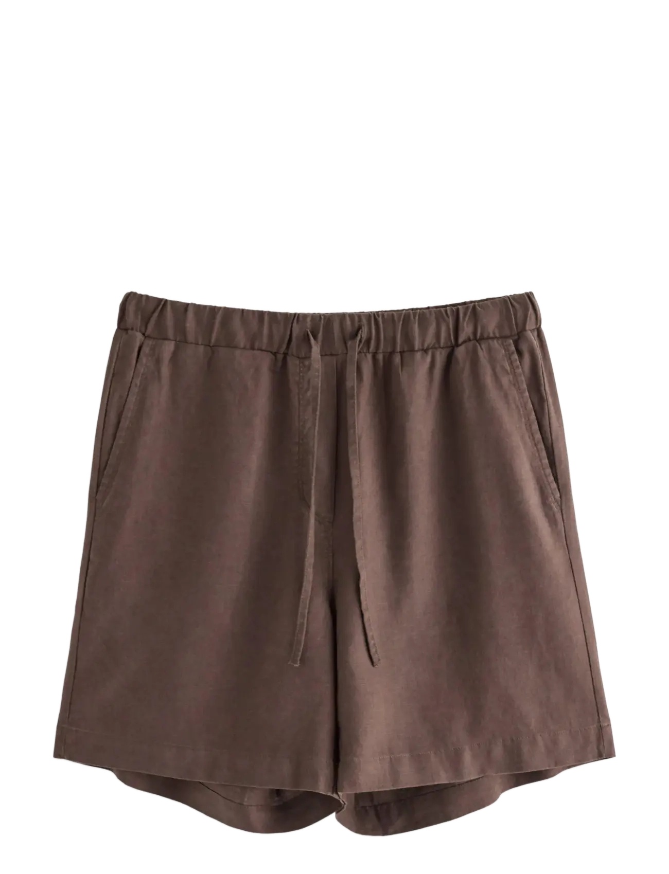 LINDEX Shorts In Linen Blend Braun - XL - Damen