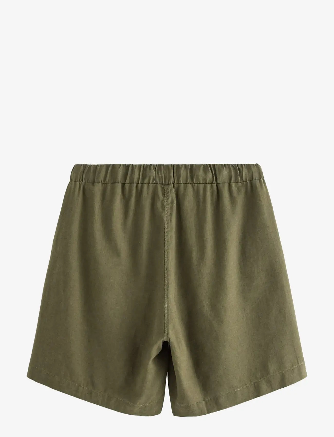 Lindex - Shorts in linen blend - hørshorts - dark dusty green - 2