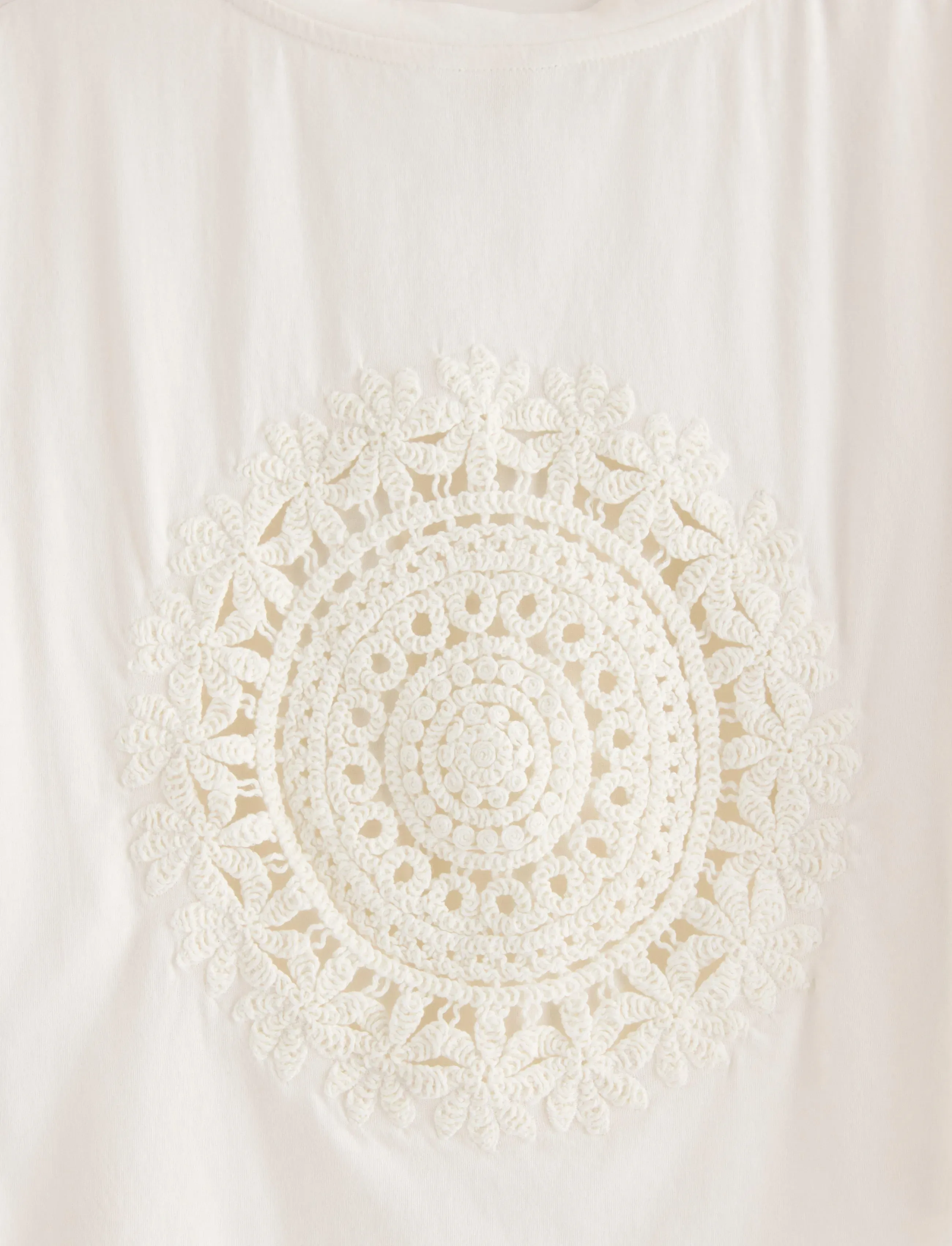 Lindex - Cropped top with short sleeves - hauts courts - off white - 5