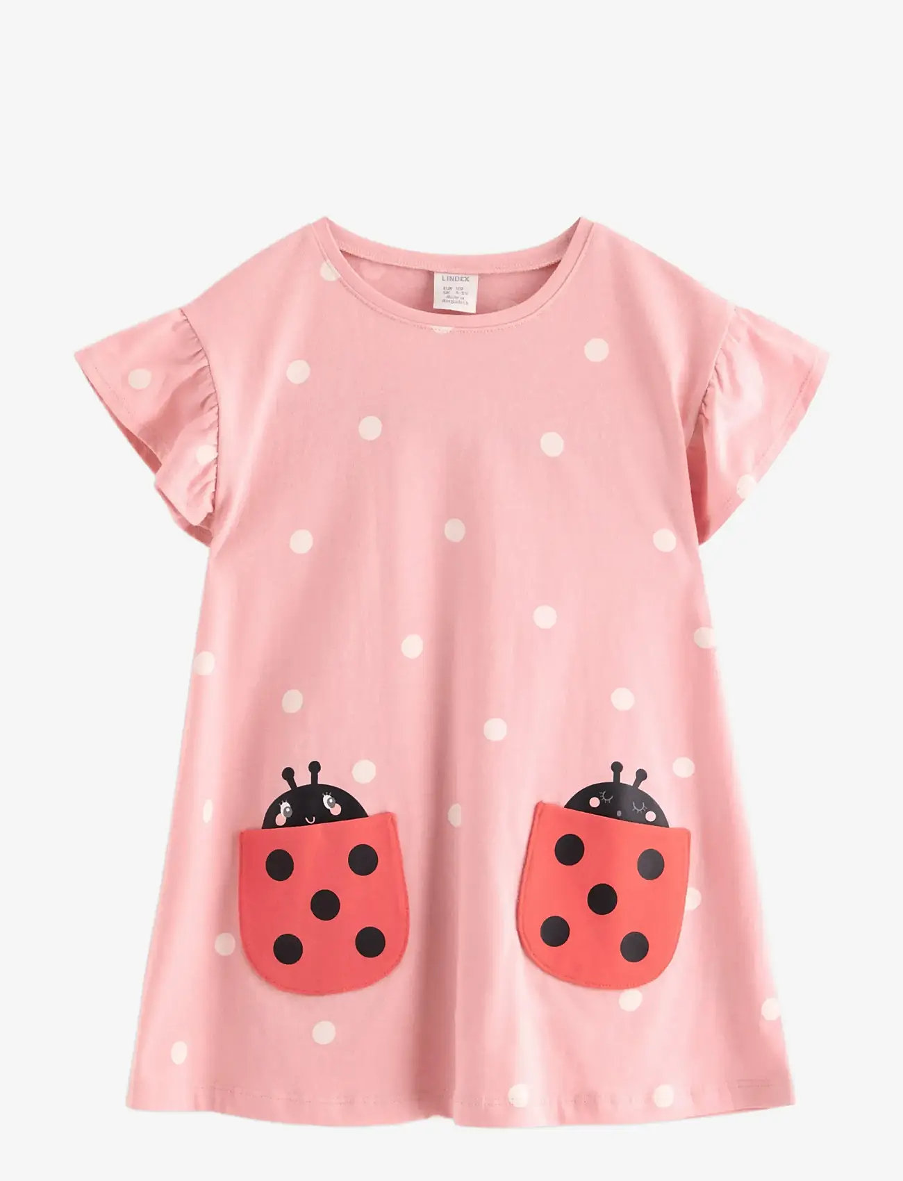Lindex - Tunic with pockets - kortærmede hverdagskjoler - light pink - 1