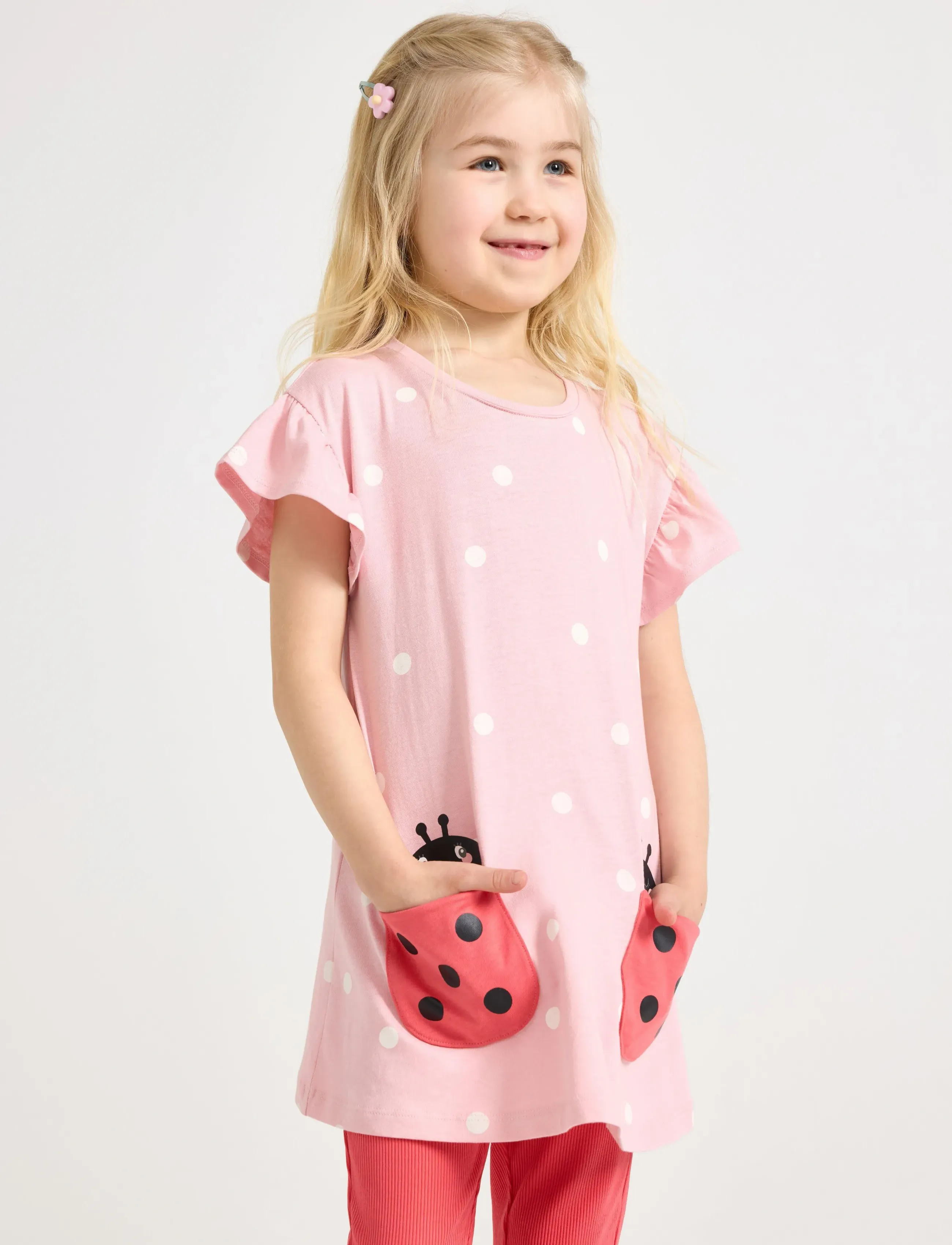 Lindex Tunic with pockets - Robes - LIGHT PINK / pink/rose