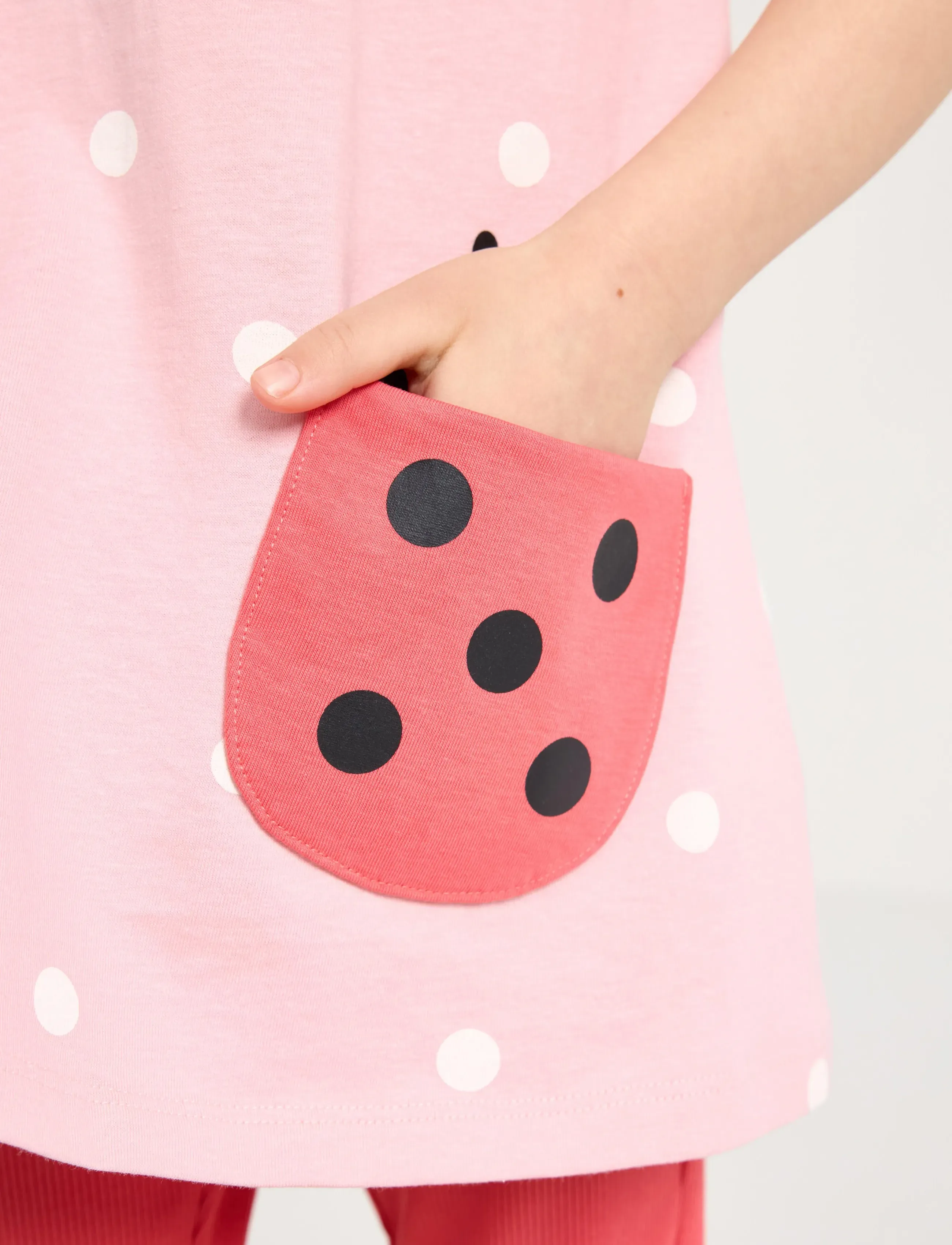 Lindex - Tunic with pockets - light pink - 4