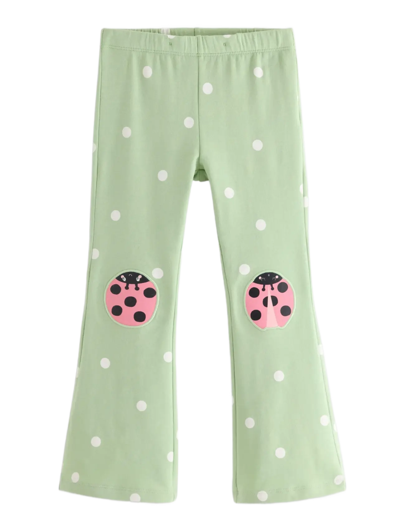LINDEX Leggings With Patches On The Knees Grün - 128 - Kinder