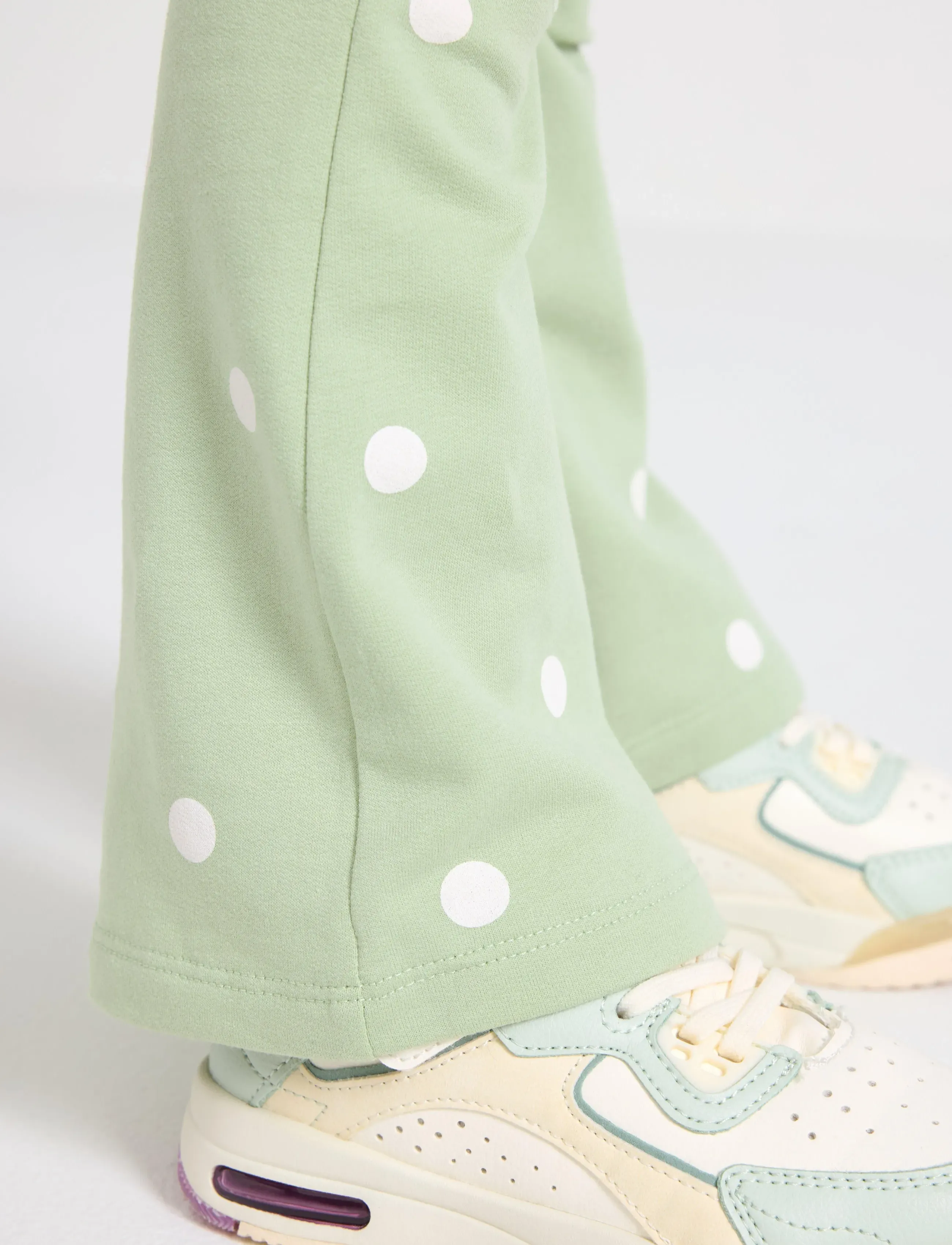 Lindex - Leggings with patches on the knees - leggings - light dusty green - 4
