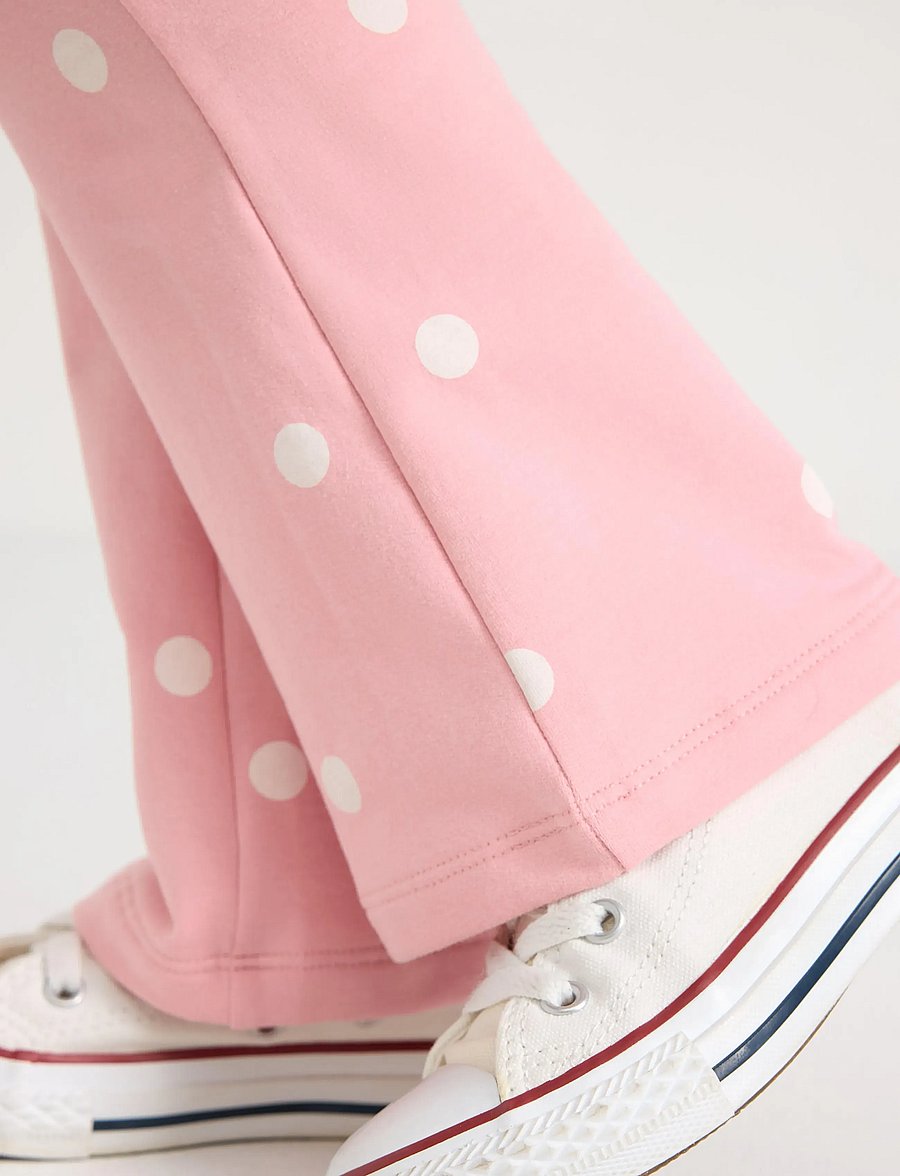 Lindex - Leggings with patches on the knees - tamprės - light pink - 4