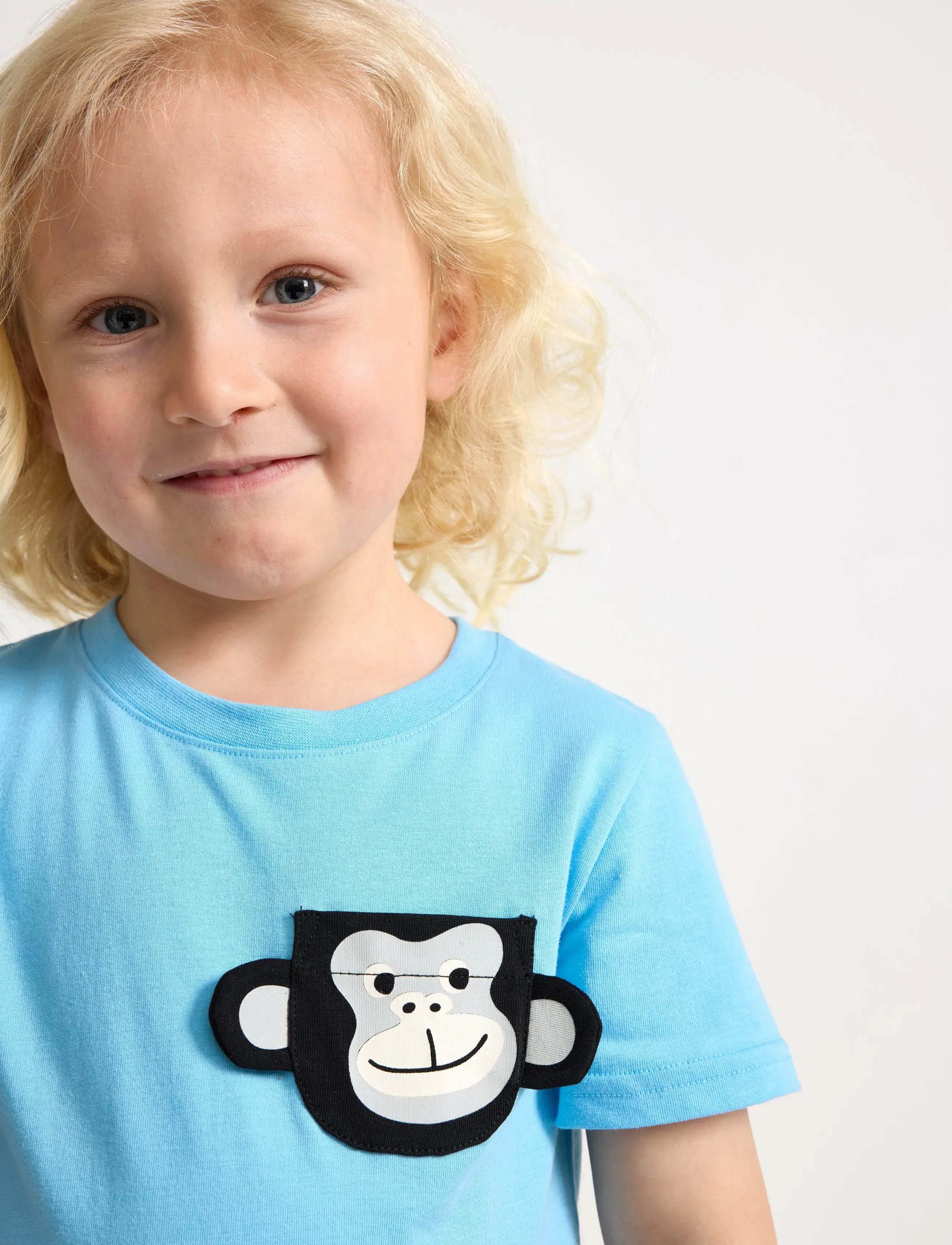 Lindex - T-shirt - lühikeste varrukatega t-särgid - light blue - 4