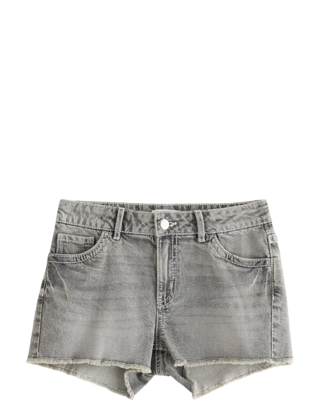 LINDEX Denim Shorts With Decorated Back Pockets Grau - 146 - Kinder