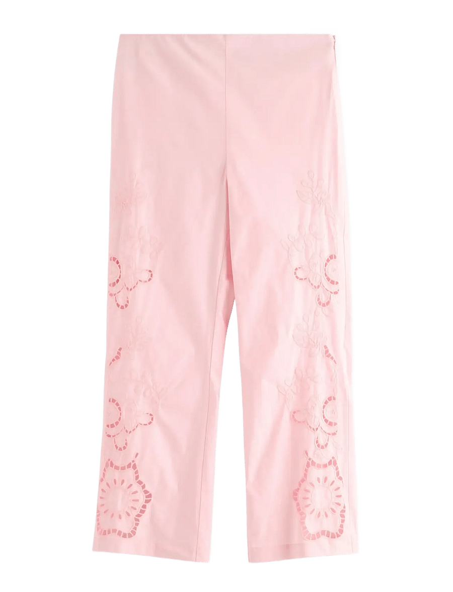 Lindex - Cropped trousers - capri byxor - light pink - 1