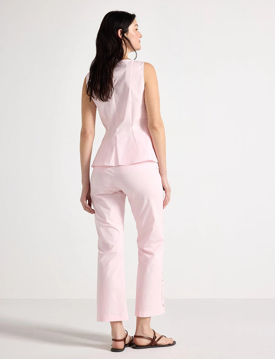 Lindex - Cropped trousers - capri byxor - light pink - 3