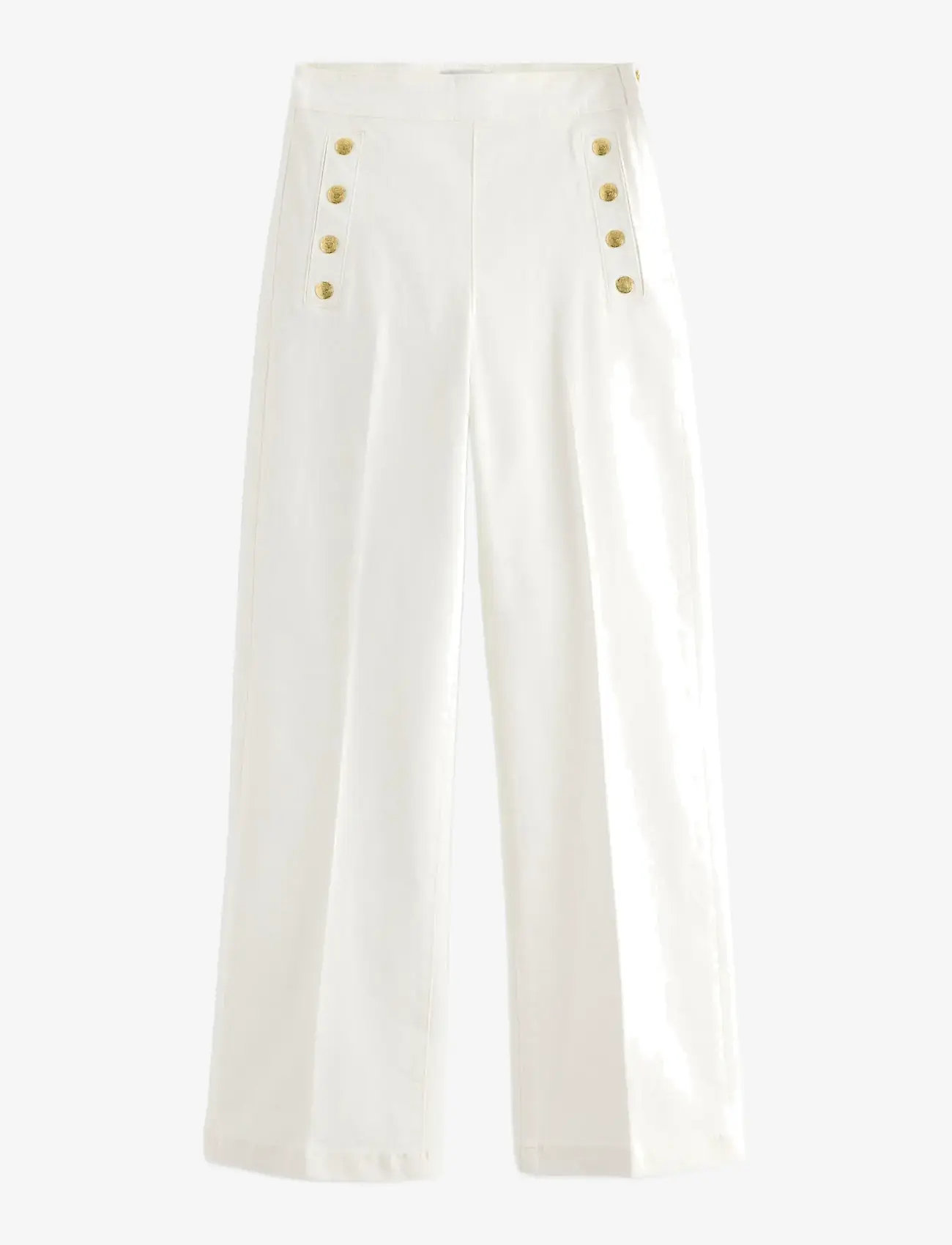 Lindex - Wide trousers with cropped length - culottes - off white - 1