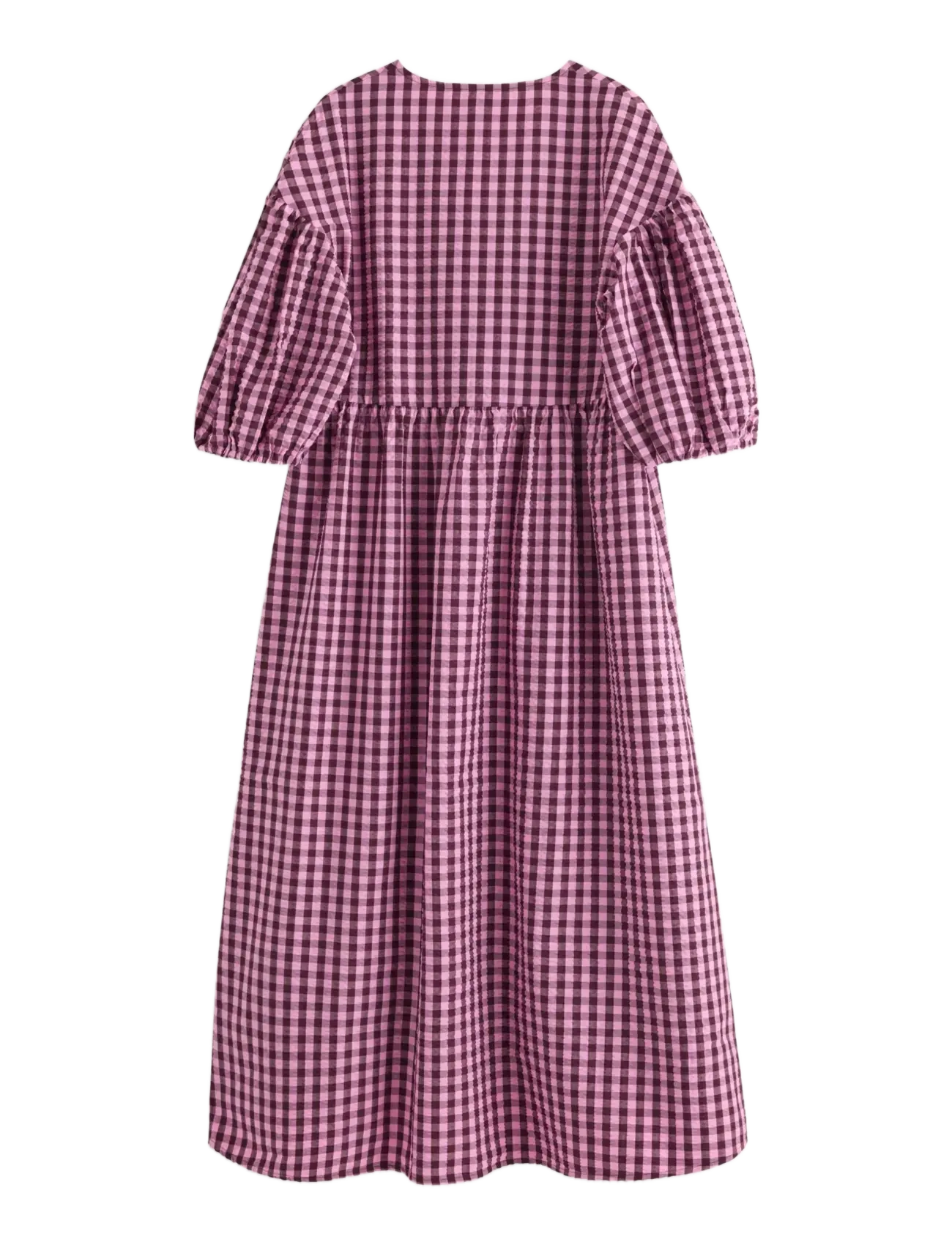 Lindex - Midi dress in seersucker - sommerkleider - pink - 2