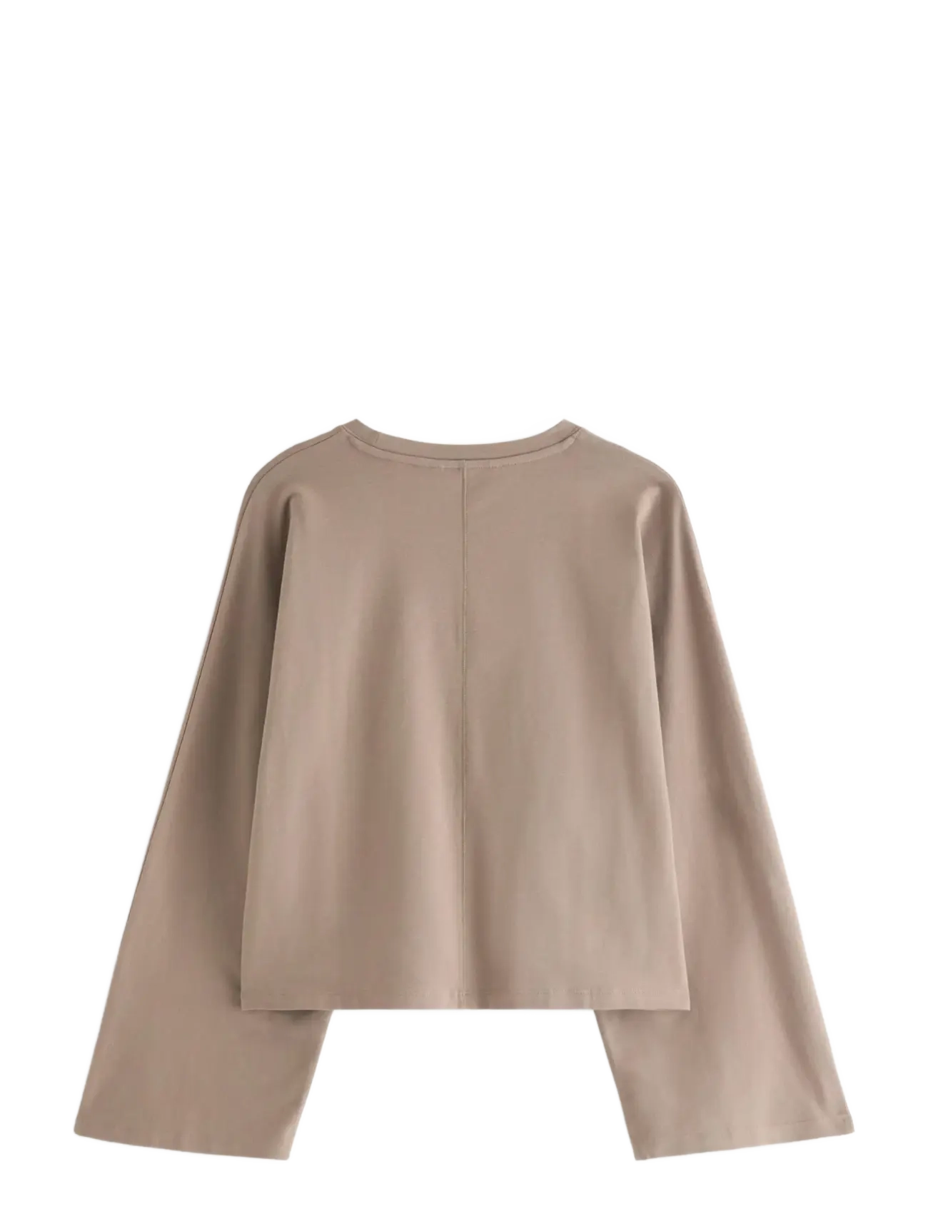 Lindex - Jersey top with wide sleeves - crop tops - light dusty khaki - 2