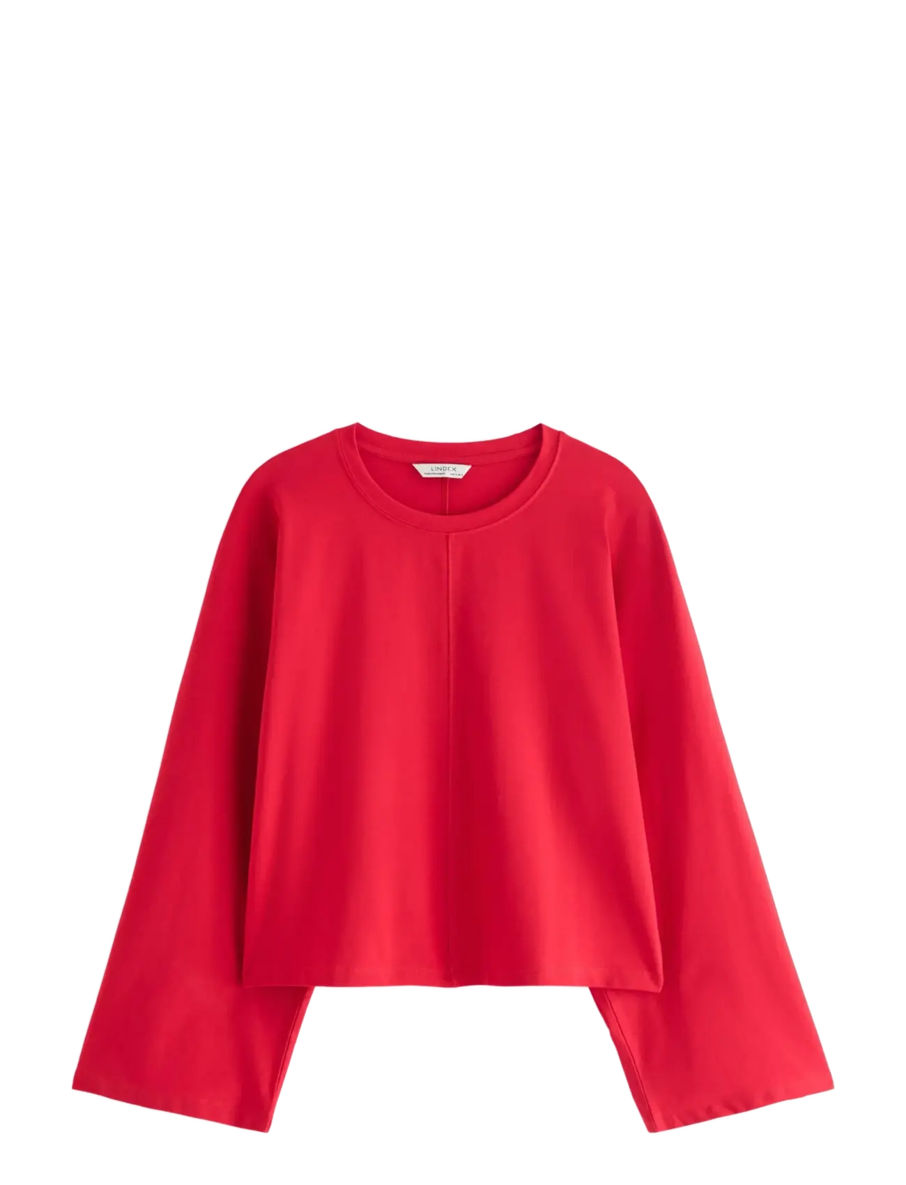LINDEX Jersey Oberteil With Wide Sleeves Rot - M - Damen