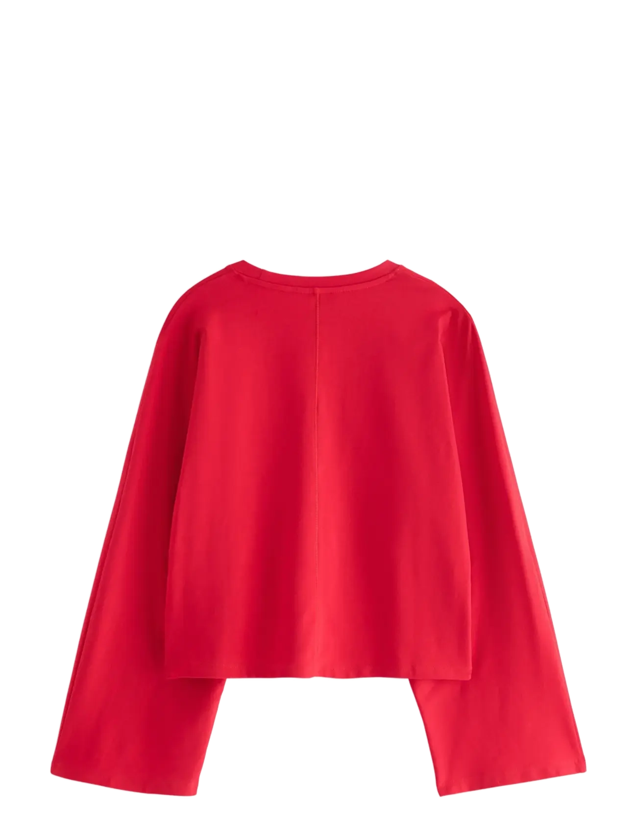 Lindex - Jersey top with wide sleeves - lühikesed topid - red - 2