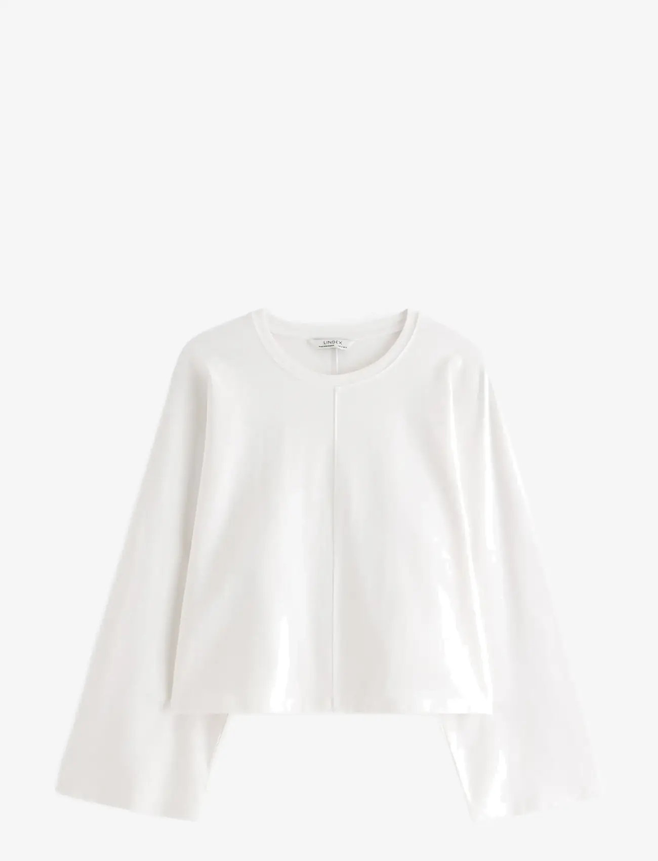 Lindex Jersey top with wide sleeves - Pakkumised - WHITE / white