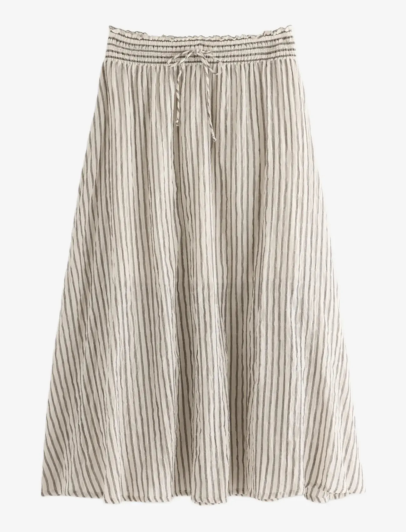 Lindex - Crinkled midi skirt - midiseelikud - light beige - 1