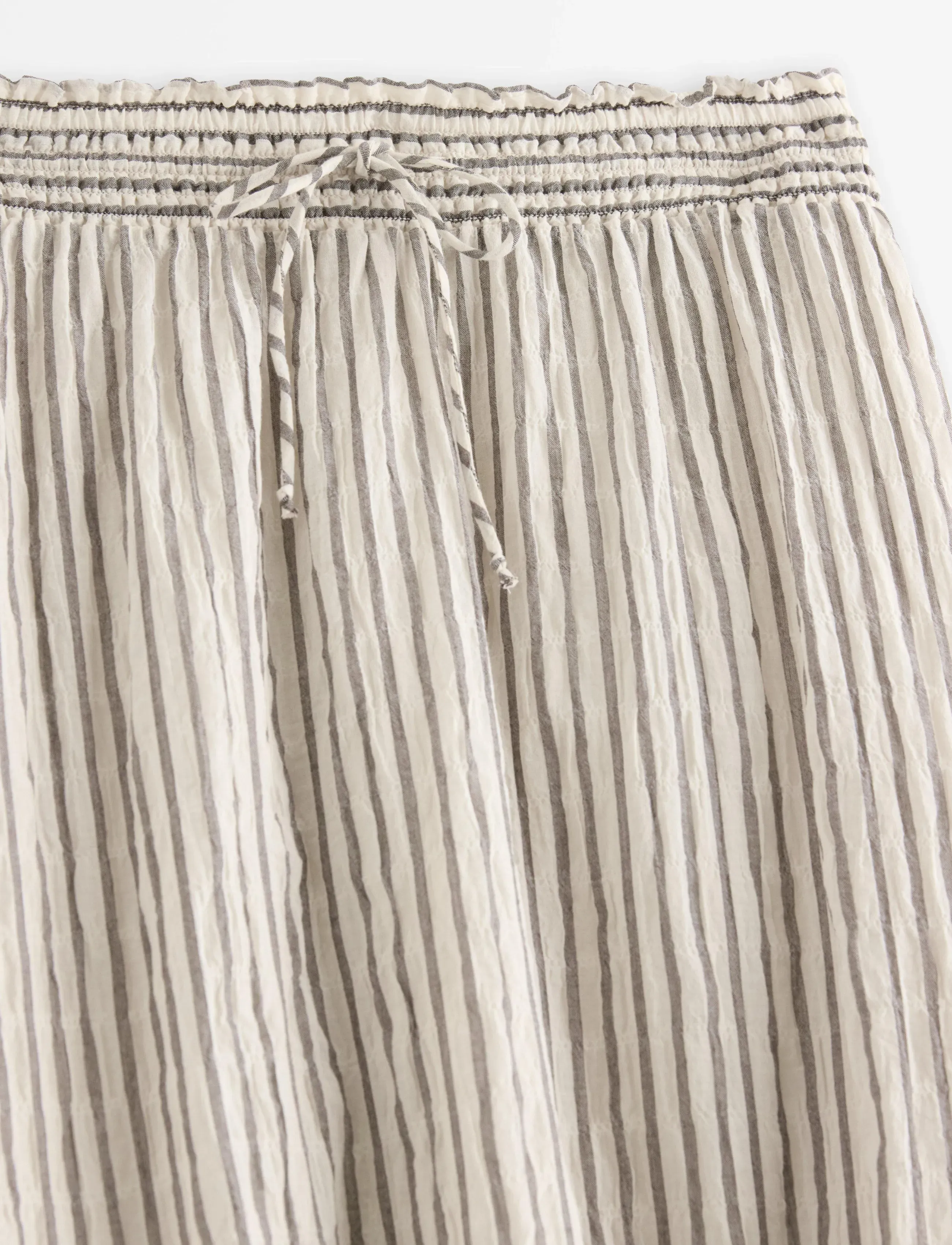 Lindex - Crinkled midi skirt - midi kjolar - light beige - 5
