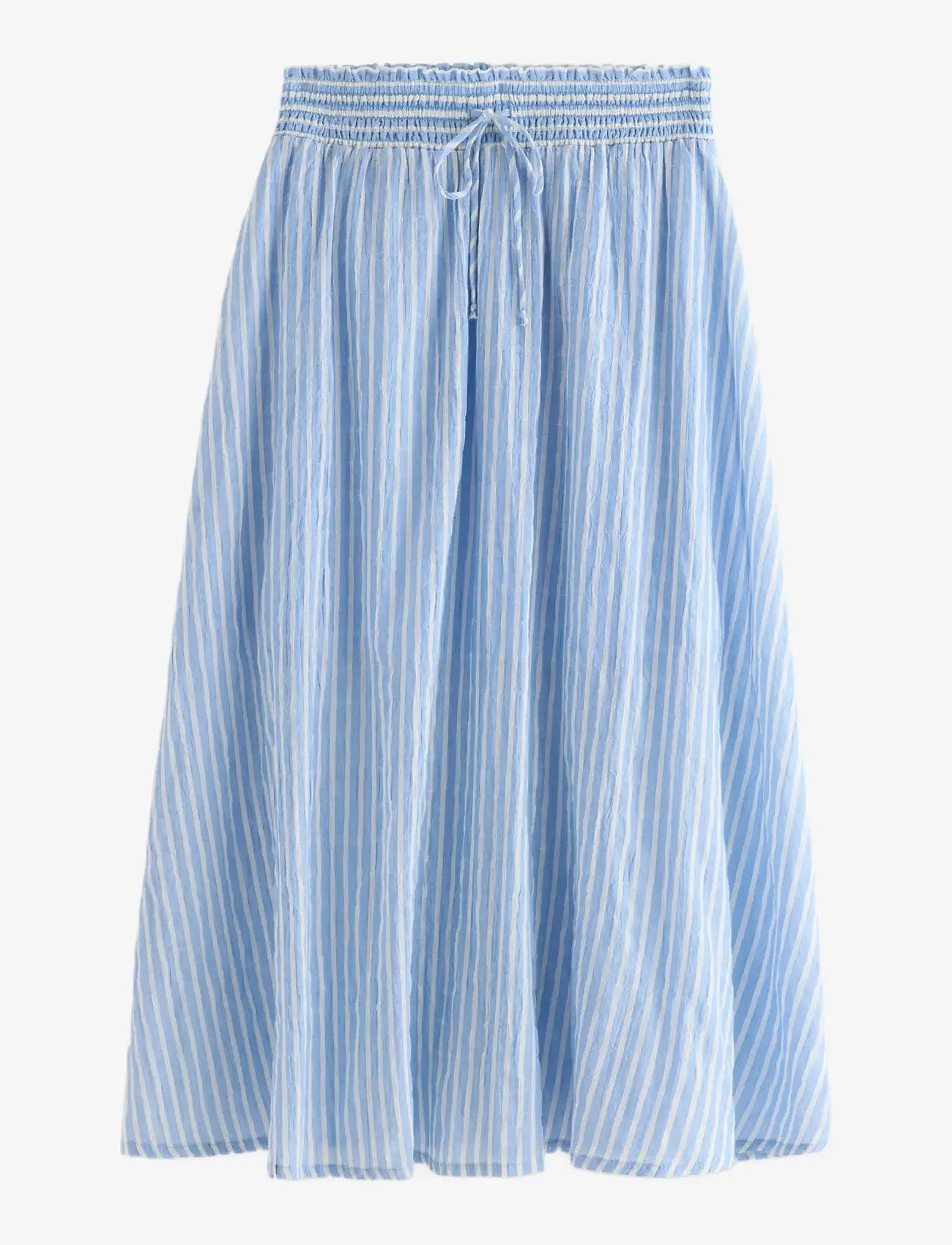 Lindex - Crinkled midi skirt - midi nederdele - light dusty blue - 1