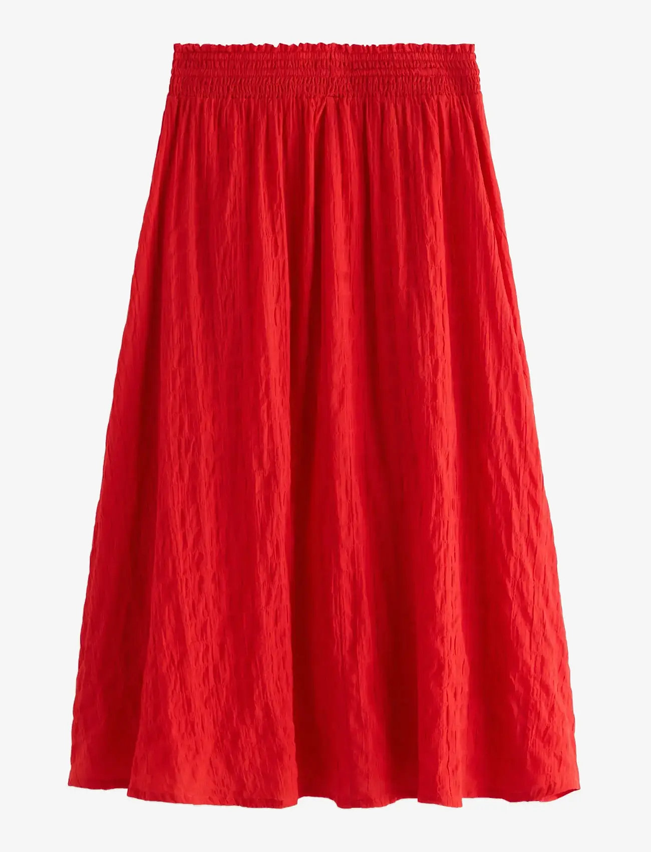 Lindex - Crinkled midi skirt - midiseelikud - red - 2