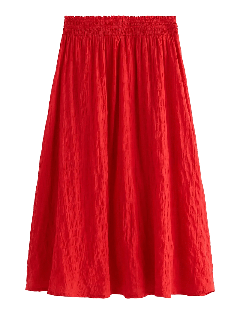 Lindex - Crinkled midi skirt - midi-röcke - red - 2