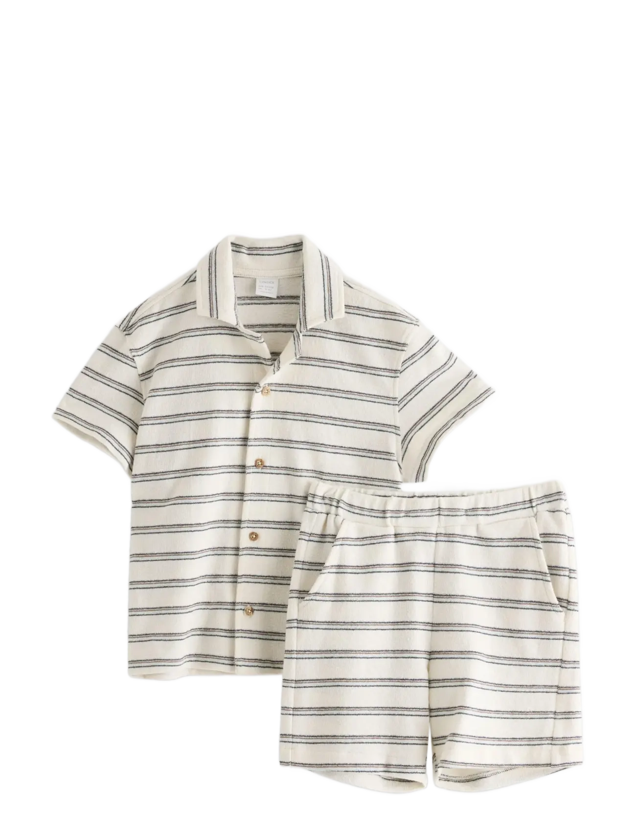LINDEX Set - Shirt Und Shorts Beige - 92