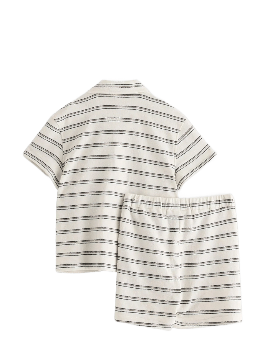 Lindex - Set - shirt and shorts - setit, joissa lyhythihainen t-paita - light beige - 2