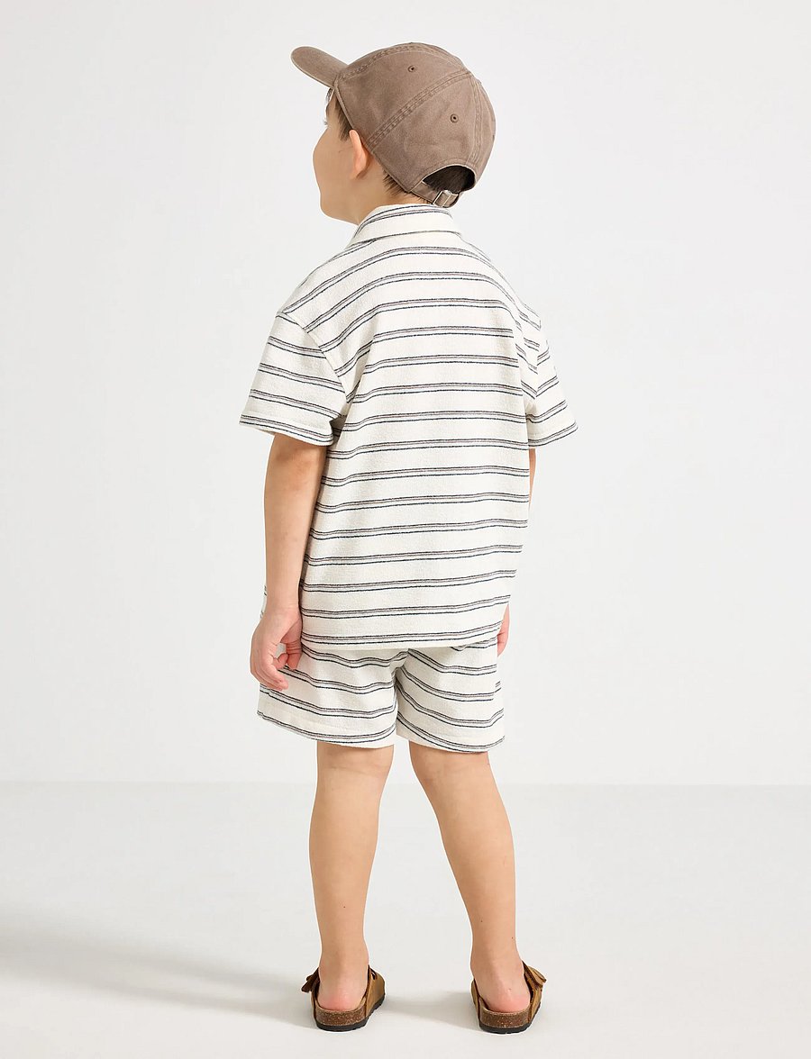 Lindex - Set - shirt and shorts - setit, joissa lyhythihainen t-paita - light beige - 3
