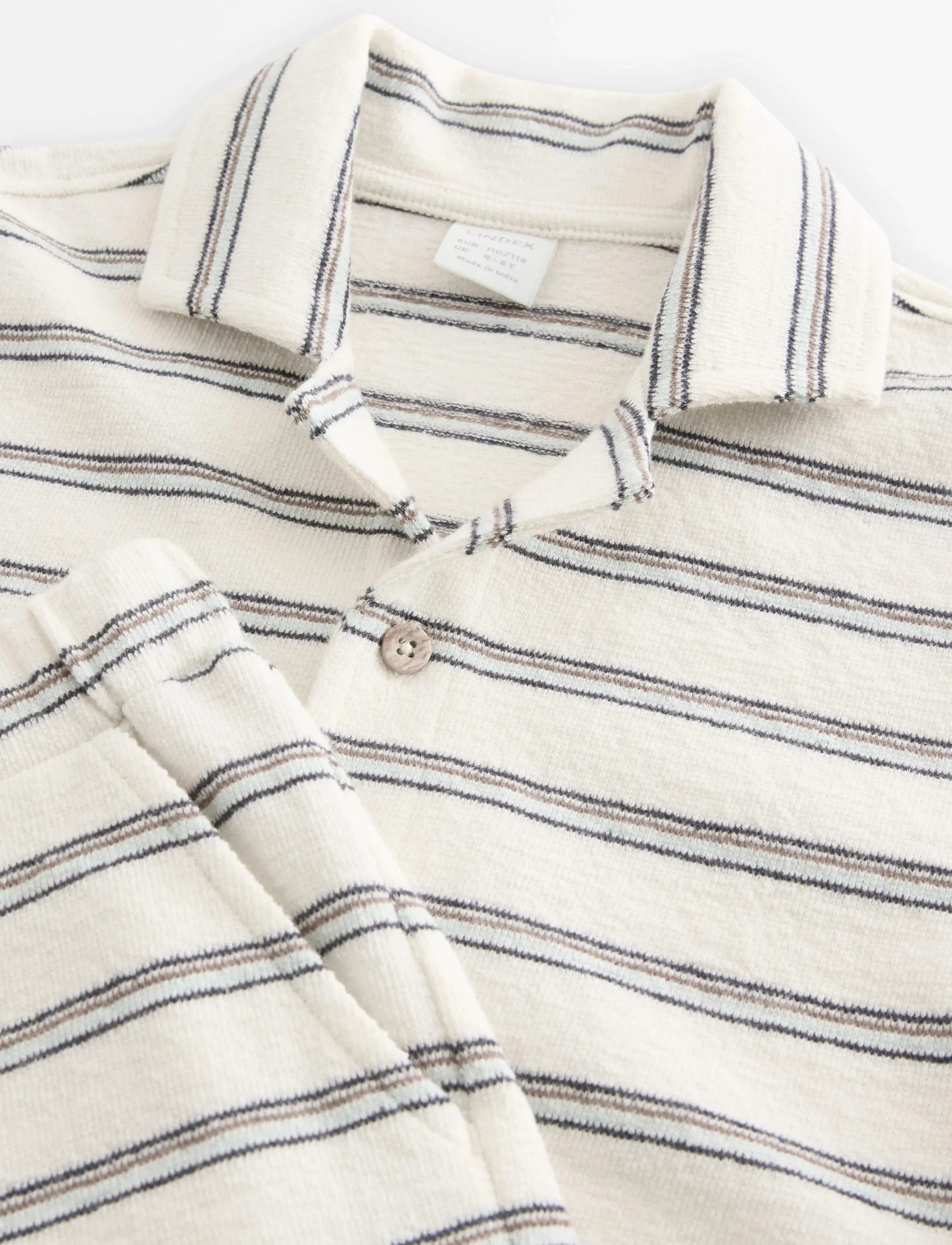 Lindex - Set - shirt and shorts - setit, joissa lyhythihainen t-paita - light beige - 5