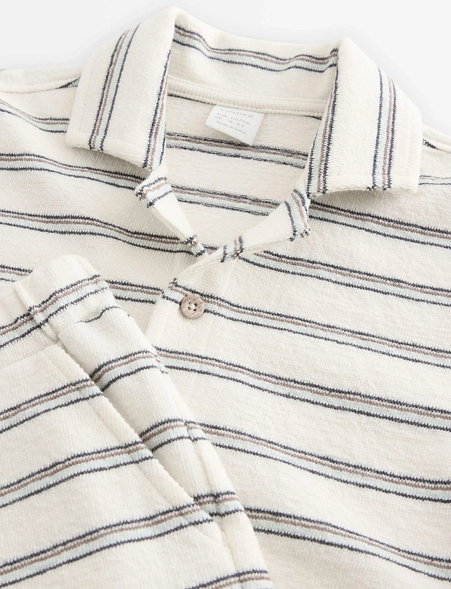 Lindex - Set - shirt and shorts - setit, joissa lyhythihainen t-paita - light beige - 5