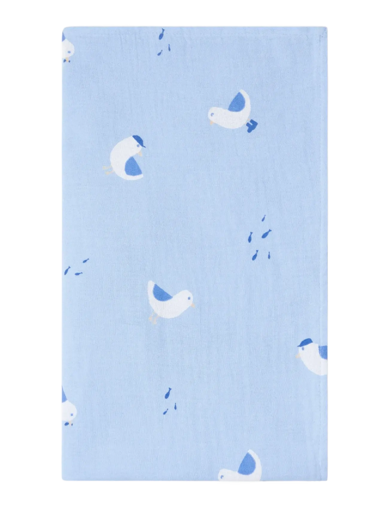 Lindex Blanket In Cotton Muslin, One Size, Muslins, Blau - Muslin Blankets, Kinder