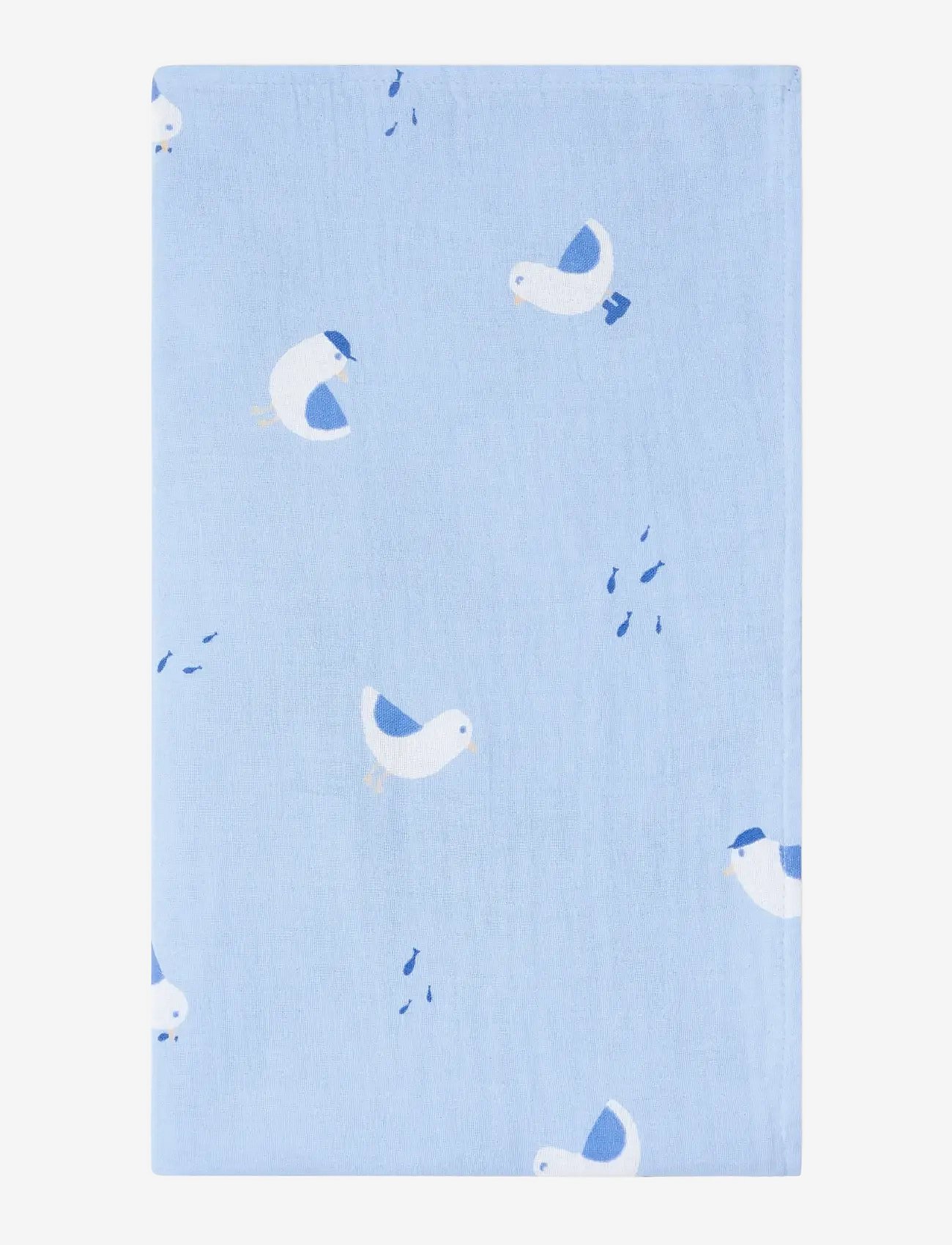 Lindex Blanket In Cotton Muslin - Blue - ONE SIZE