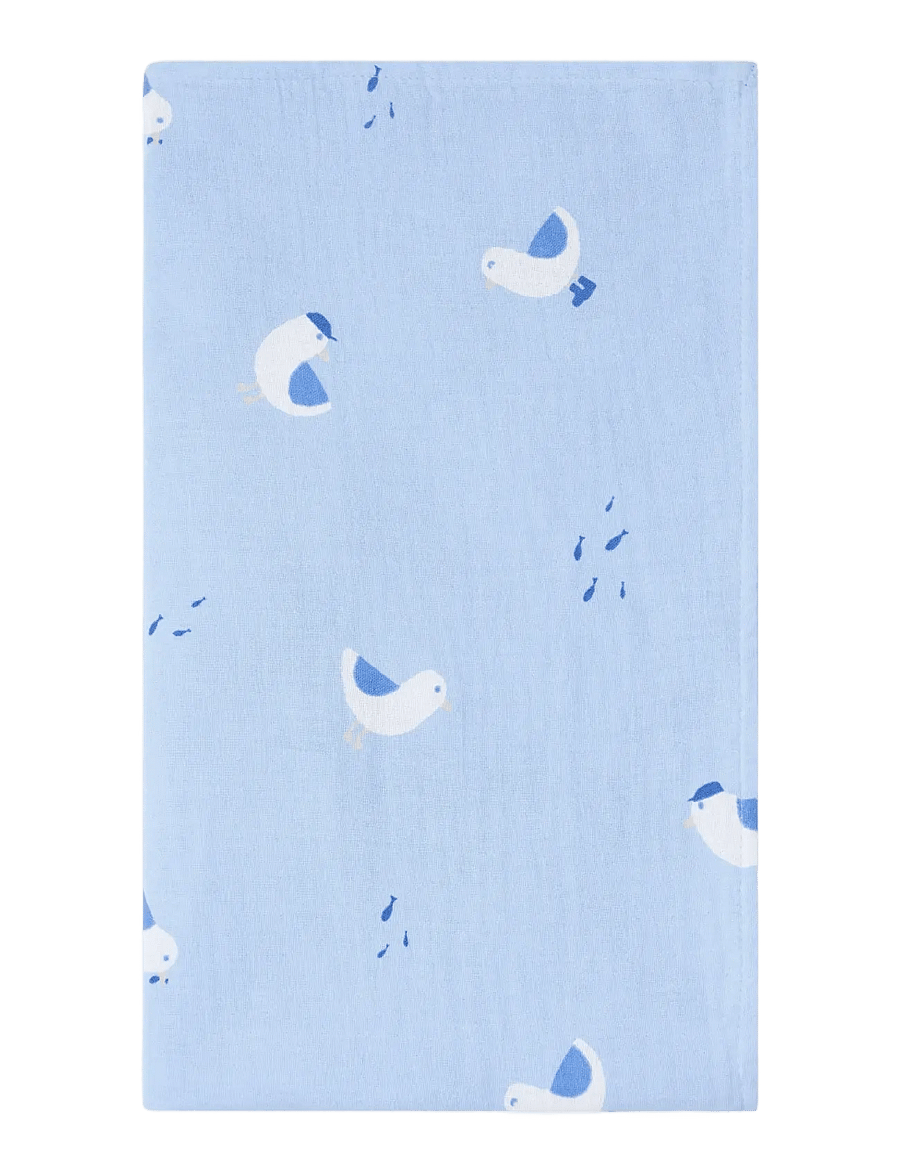 Lindex - Blanket in cotton muslin - muslinfiltar - light blue - 0