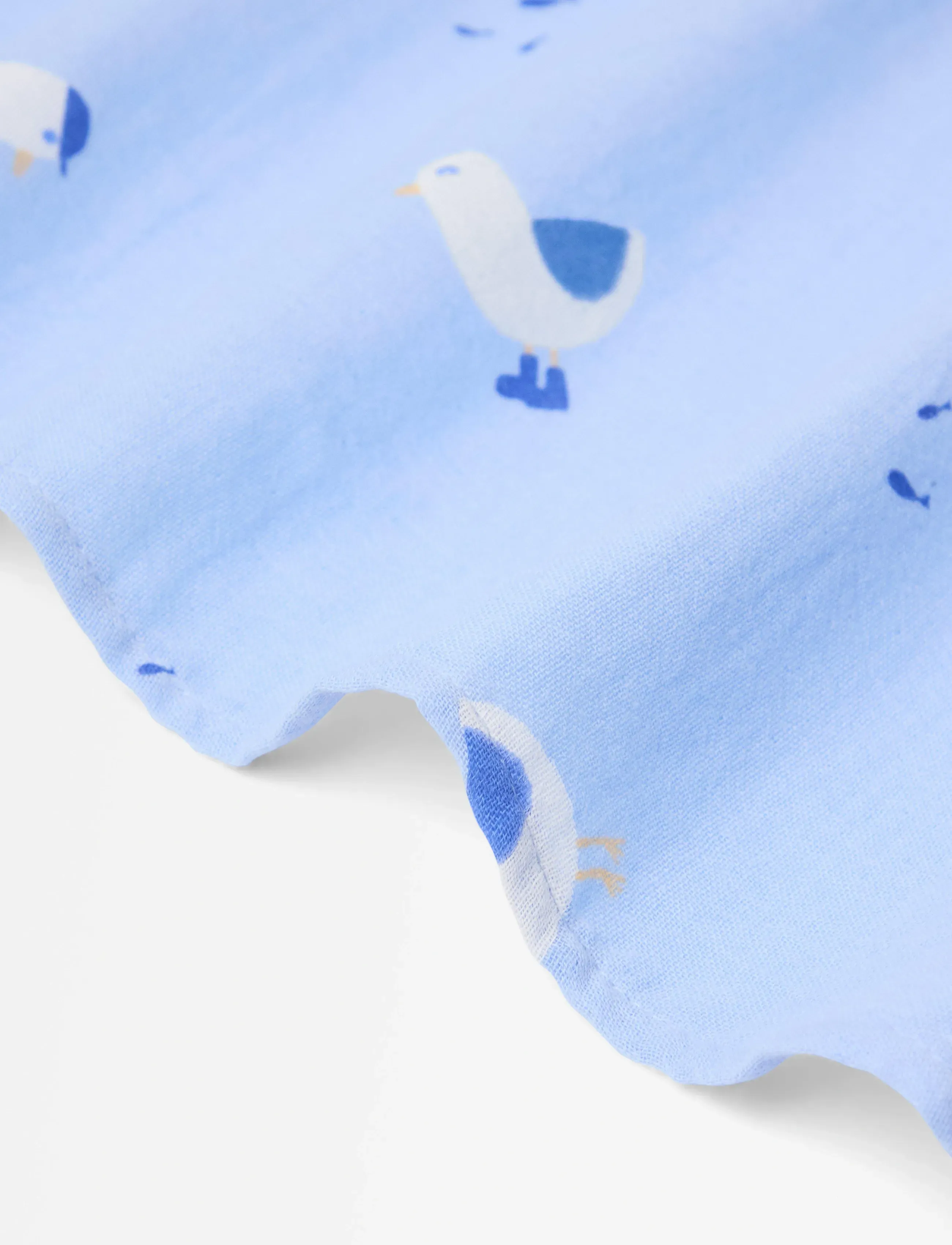Lindex - Blanket in cotton muslin - muslinfiltar - light blue - 1