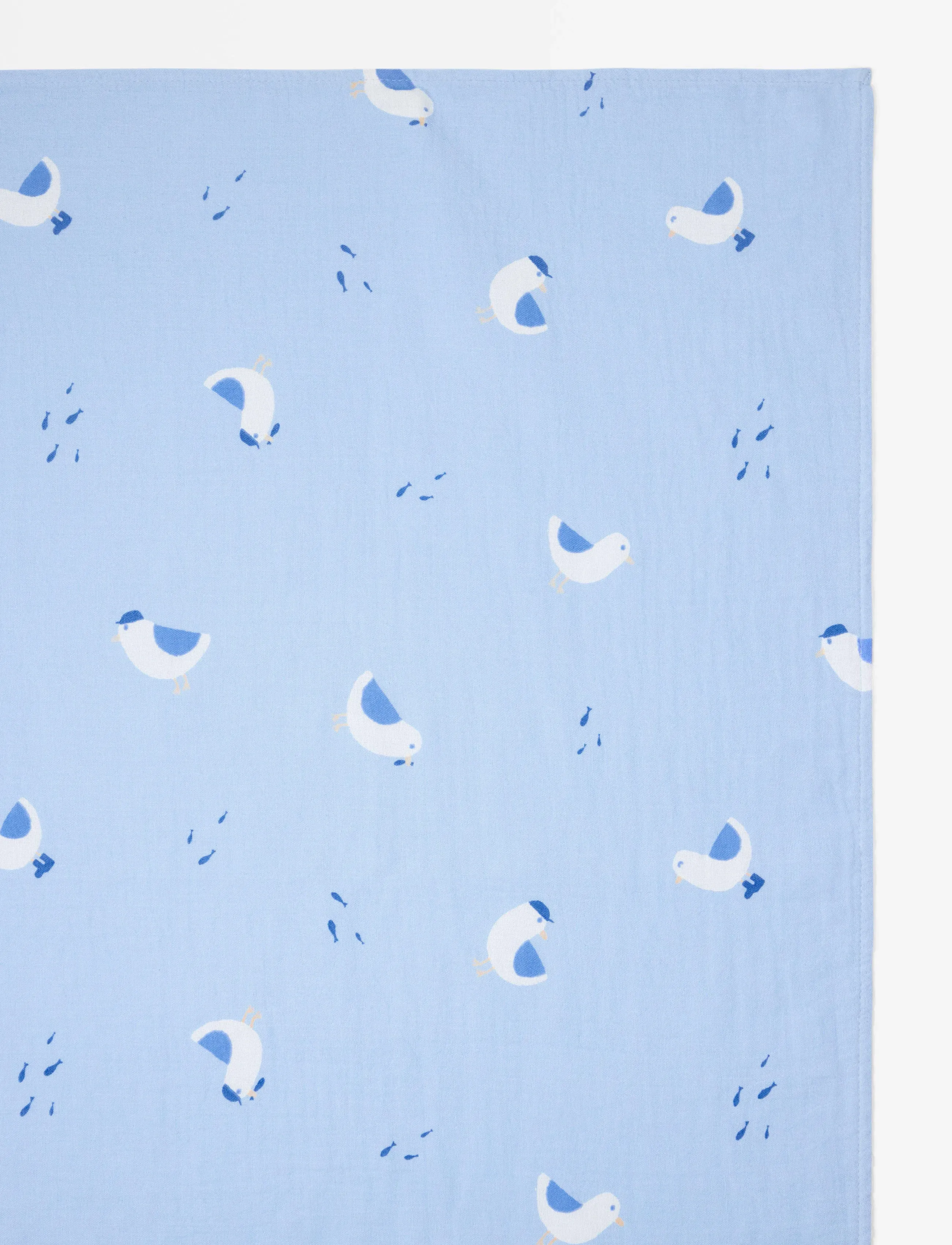 Lindex - Blanket in cotton muslin - muslinfiltar - light blue - 2
