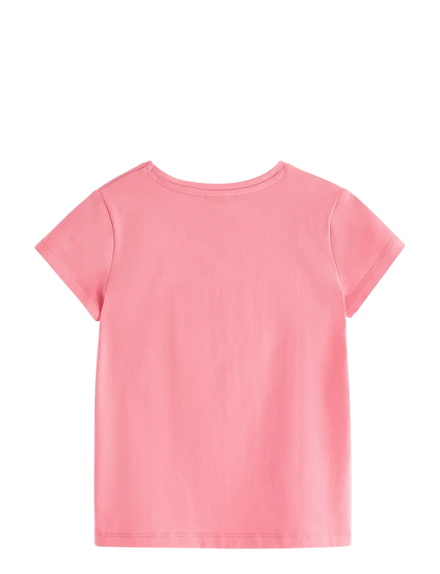 Lindex - Top with application - kortärmade t-shirts - pink - 2