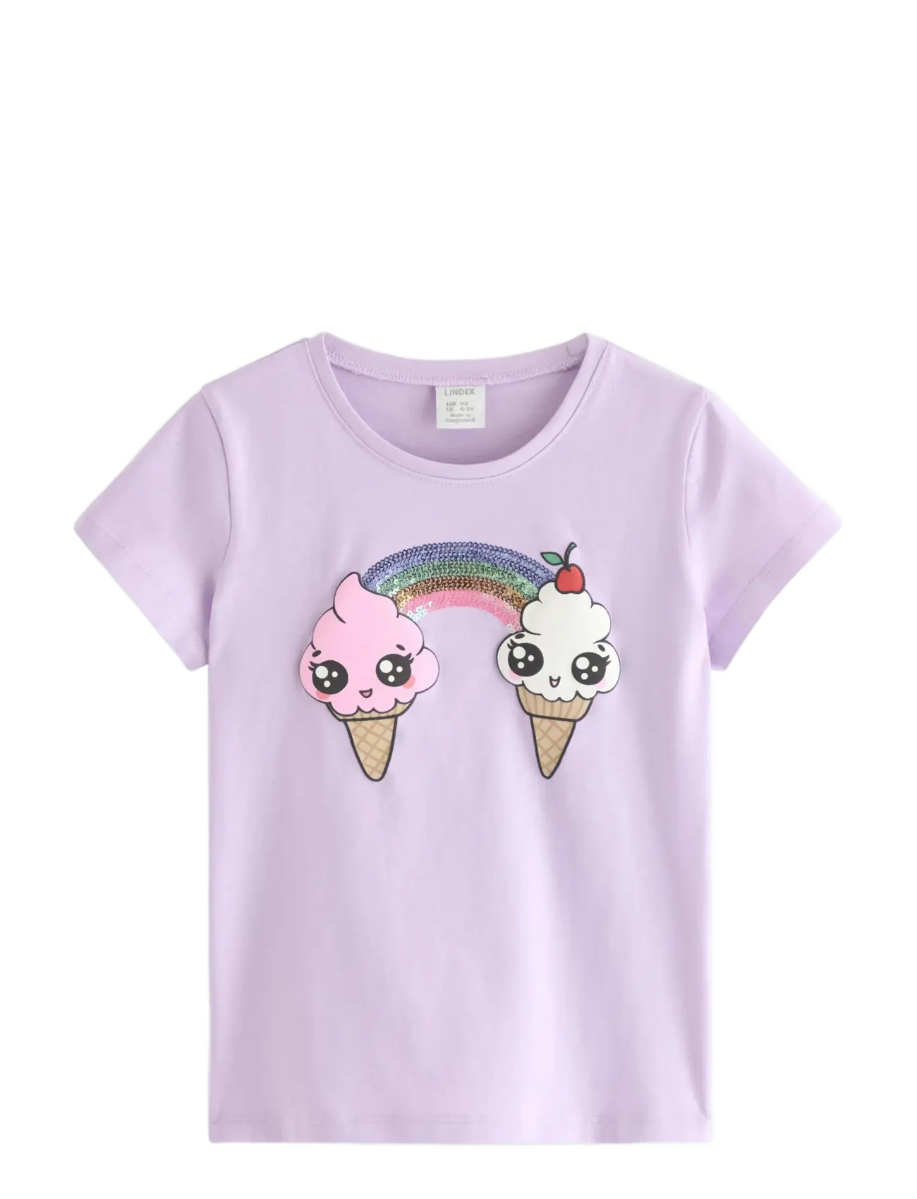 Lindex Short-sleeved top - Vêtements - LIGHT LILAC / purple