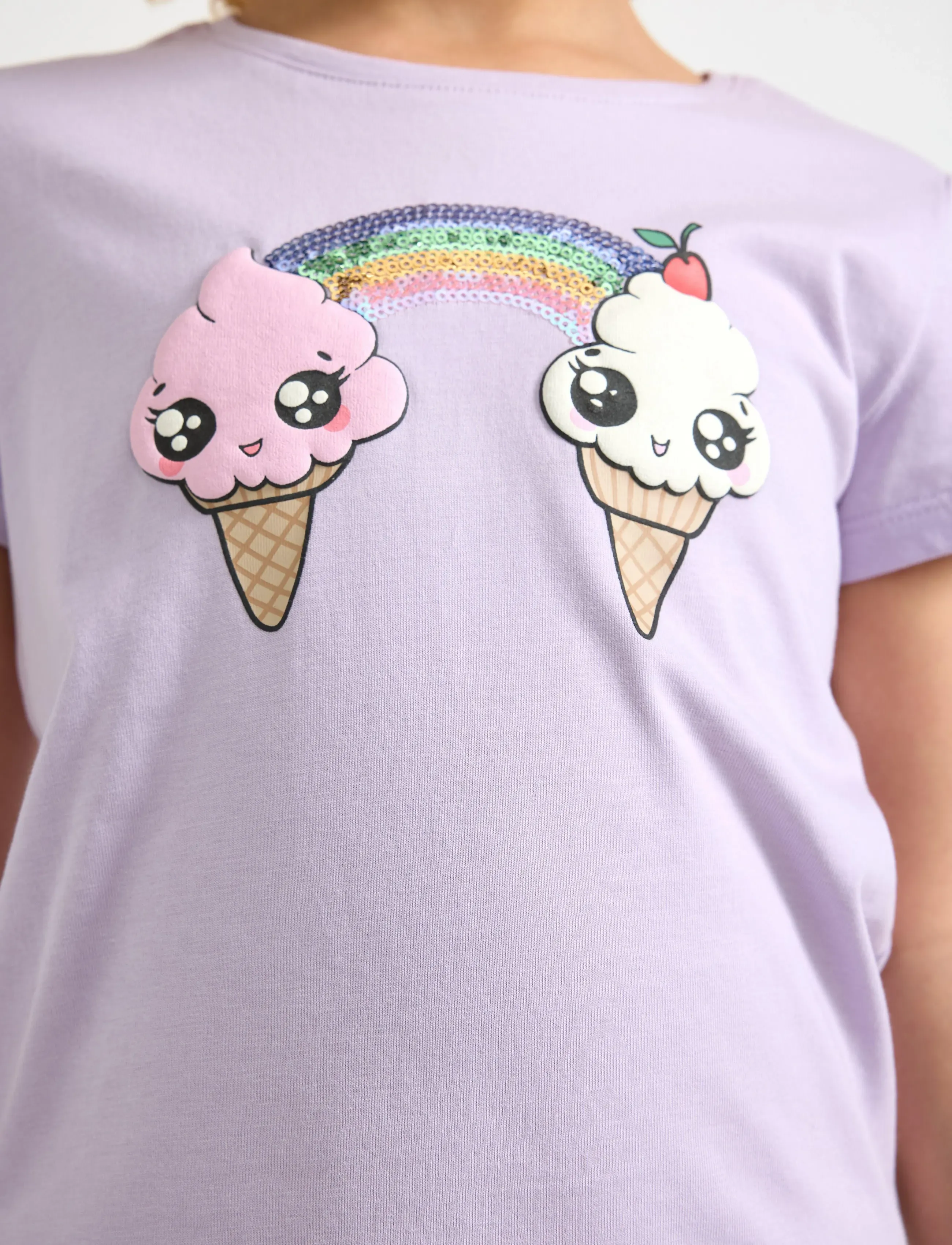 Lindex - Short-sleeved top - lühikeste varrukatega t-särgid - light lilac - 4
