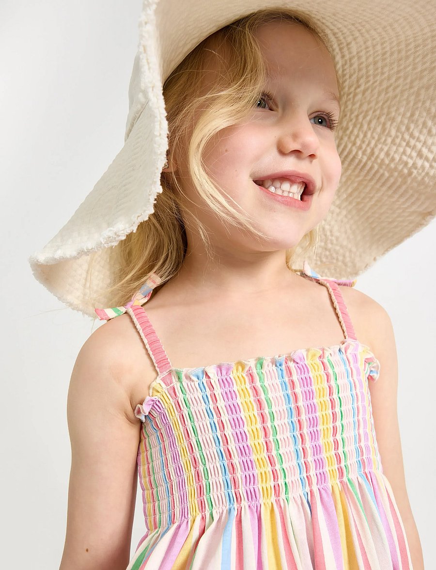 Lindex - Smock dress - Ærmeløse hverdagskjoler - white - 4