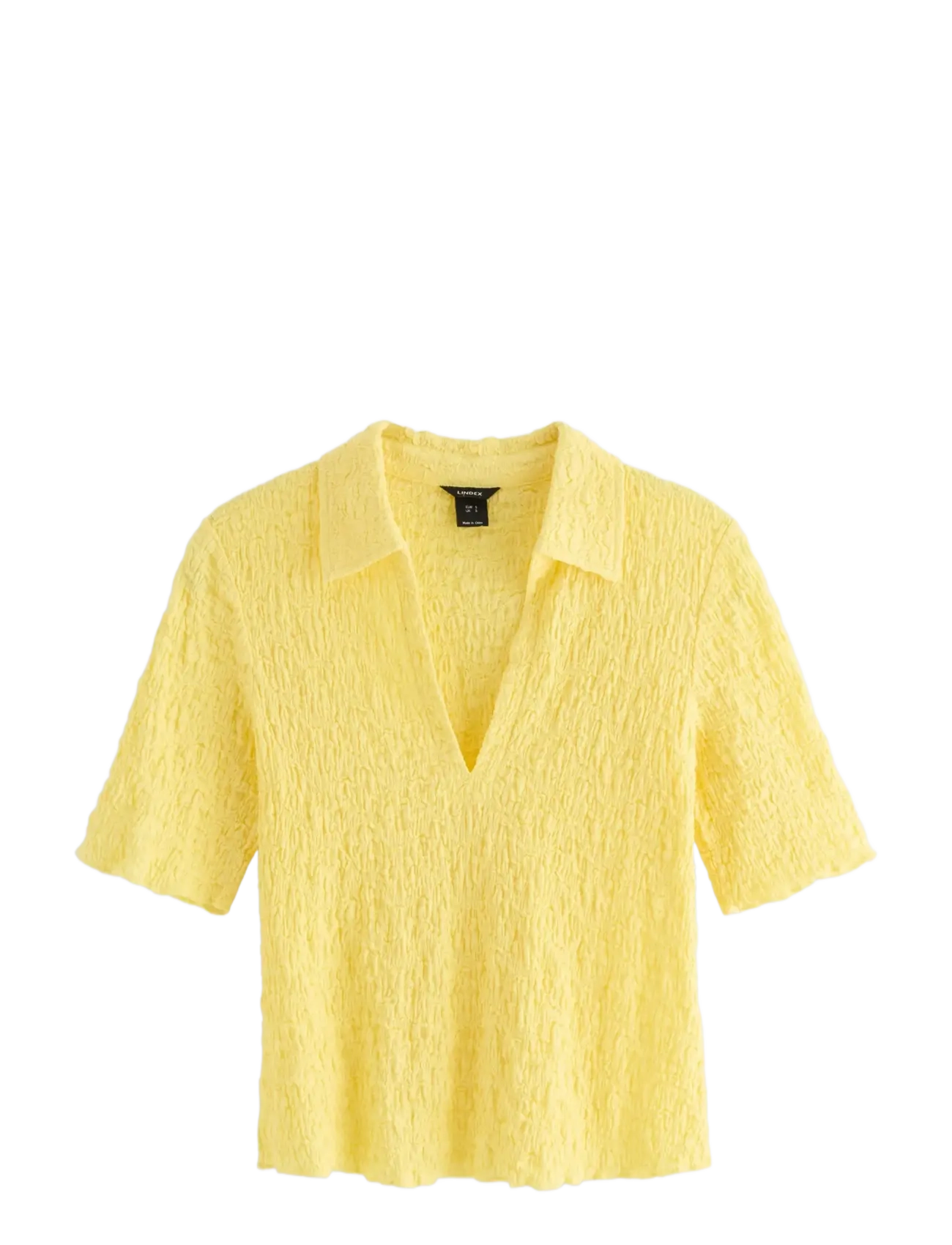 LINDEX Kurzärmelig Oberteil Gelb - S - Damen