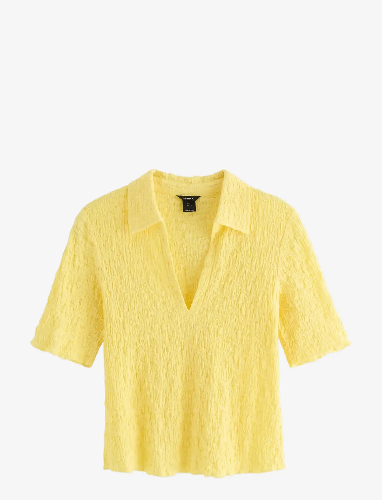 Lindex - Short-sleeved top - polo shirts - light yellow - 1