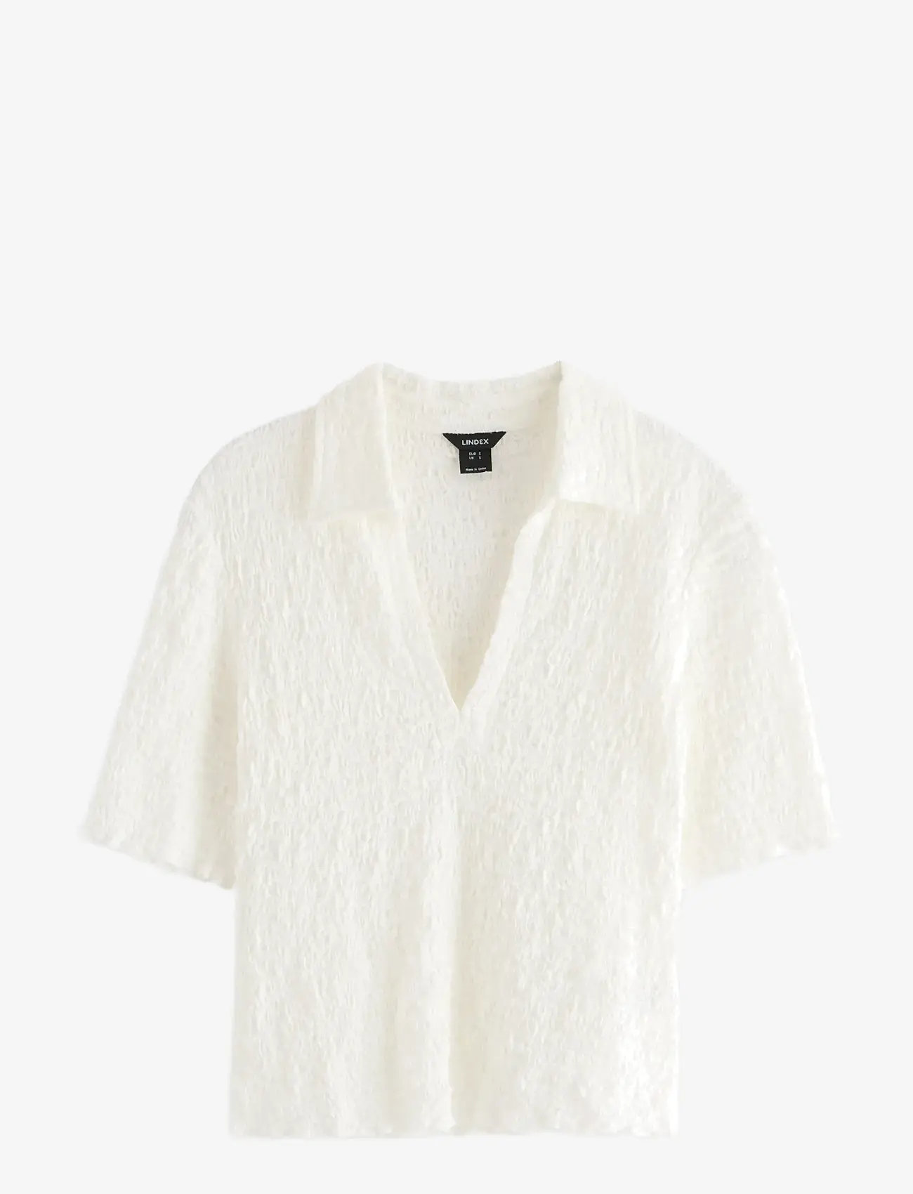 Lindex - Short-sleeved top - polo shirts - off white - 1