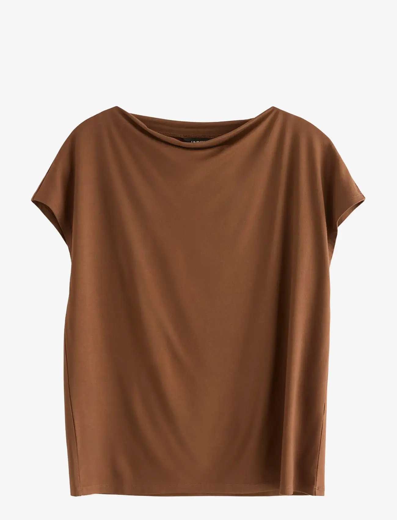 Lindex - Top Sofia - t-shirts - brown - 1