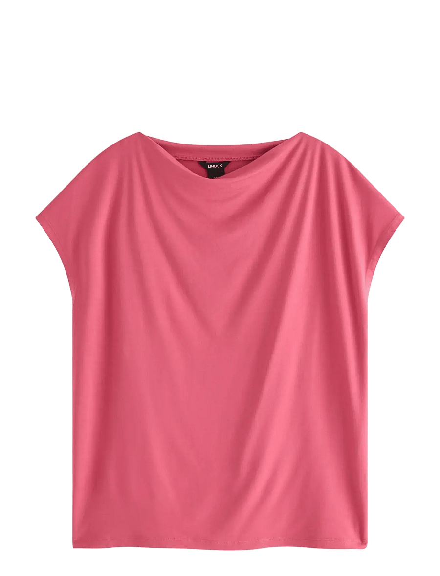 Lindex - Top Sofia - t-shirts - light dusty red - 0