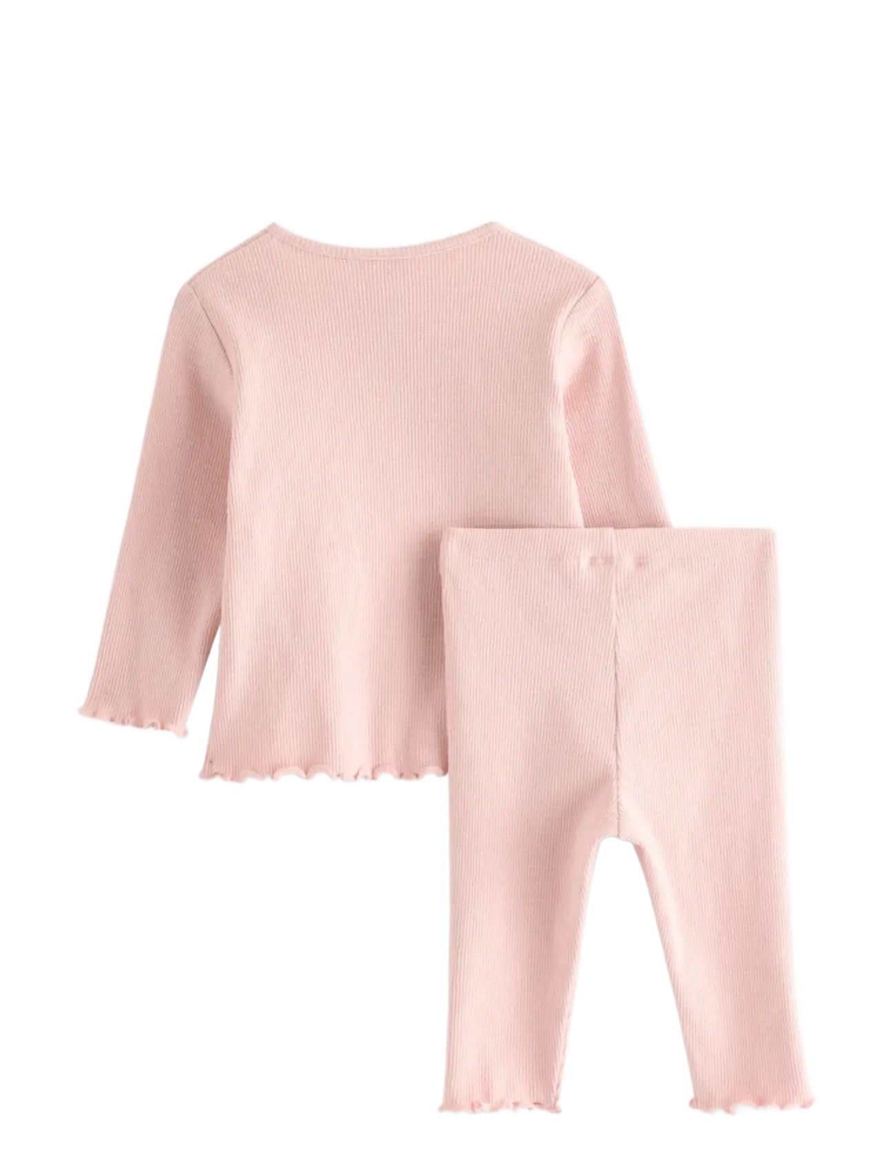 Lindex - Set with cardigan and leggings - set med långärmad t-shirt - light dusty pink - 1