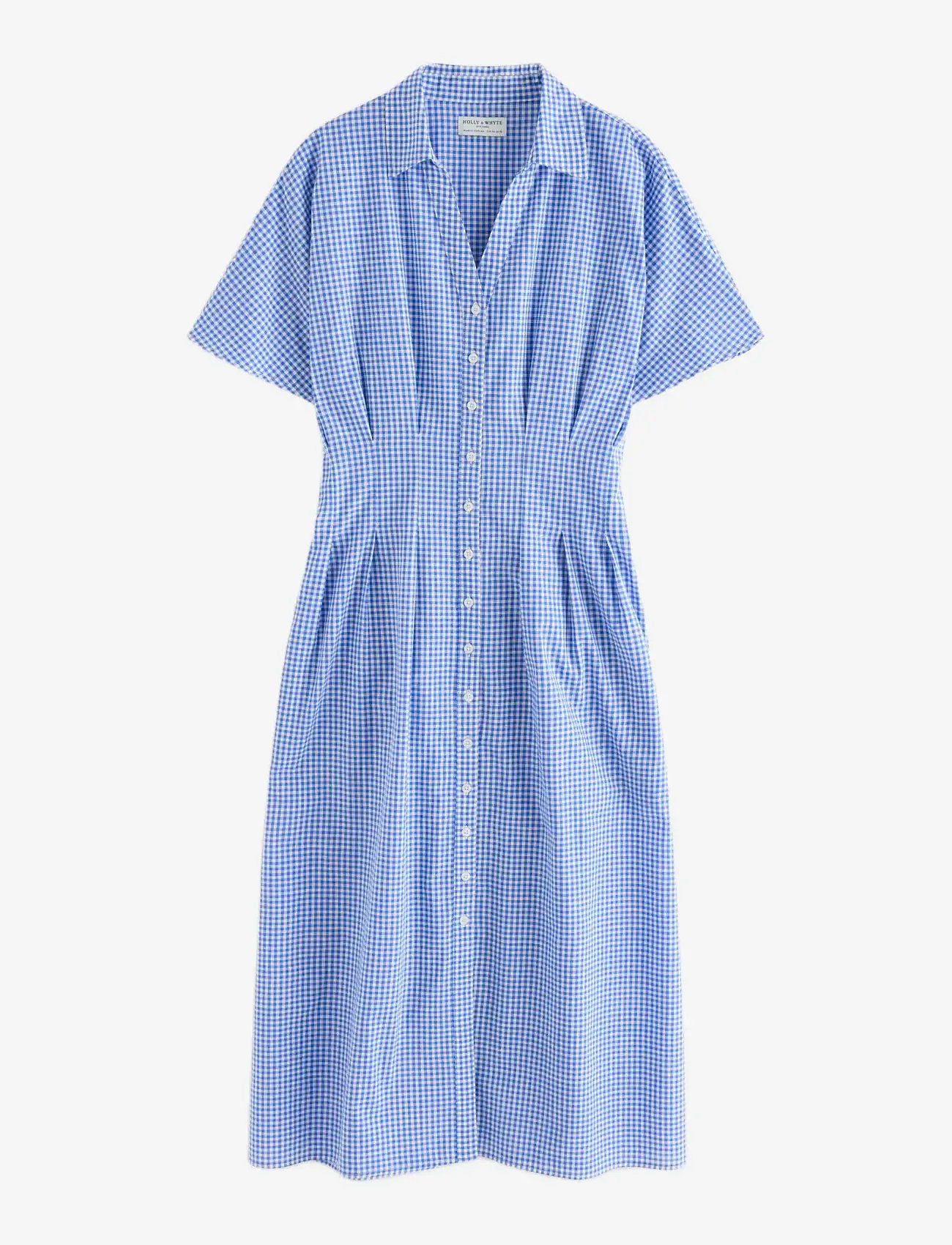 Lindex - Shirt dress with midi length - sommerkjoler - strong blue - 1