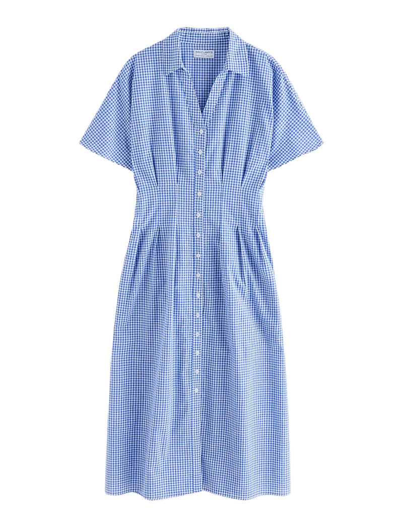 Lindex - Shirt dress with midi length - robes d'été - strong blue - 1